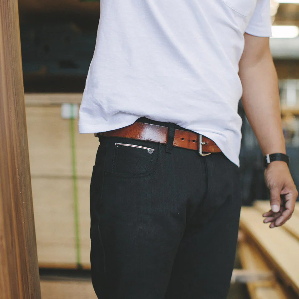 The Democratic Jean in Black Italian Selvage - Image 2