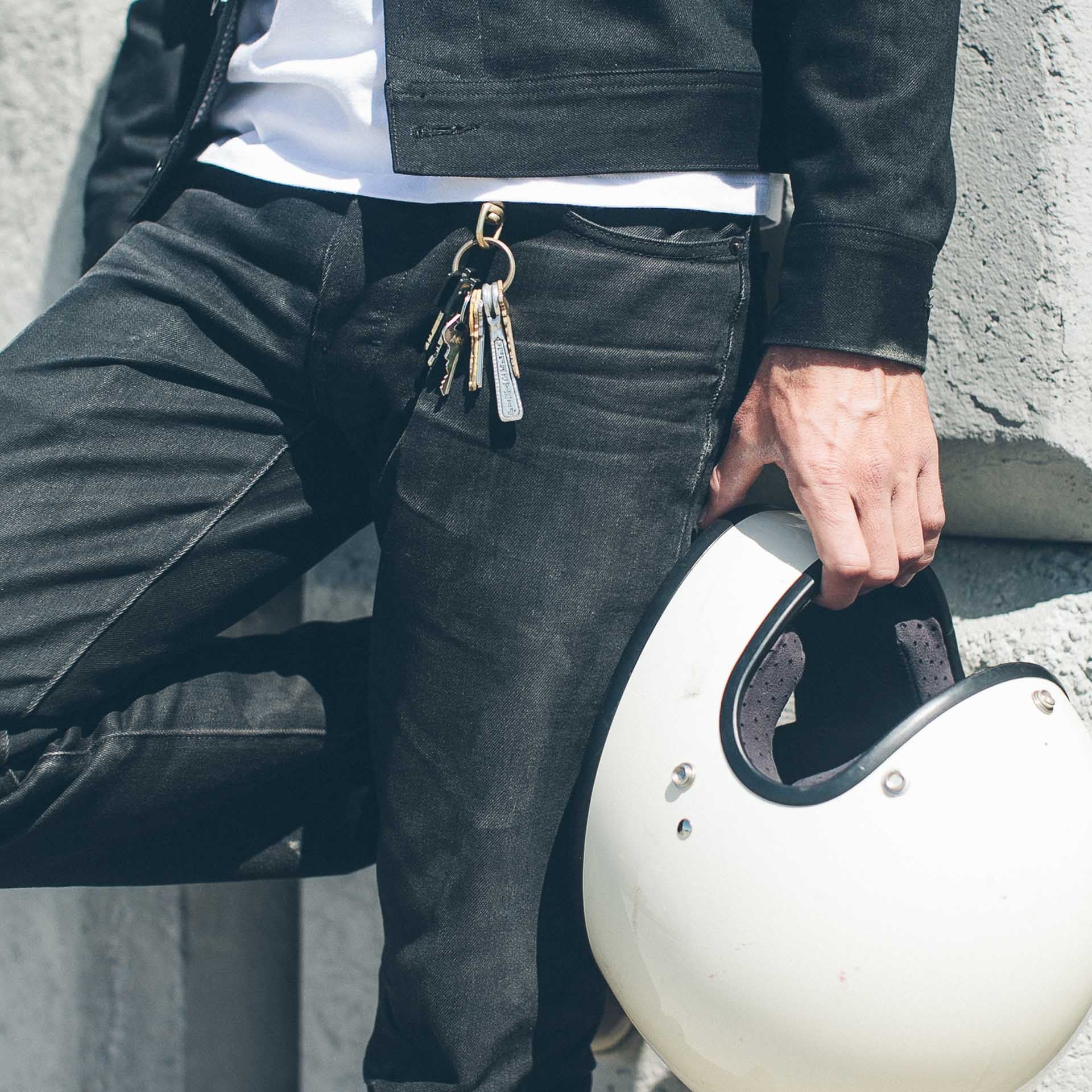 The Slim Jean in Yoshiwa Mills Black Selvage - Image 3