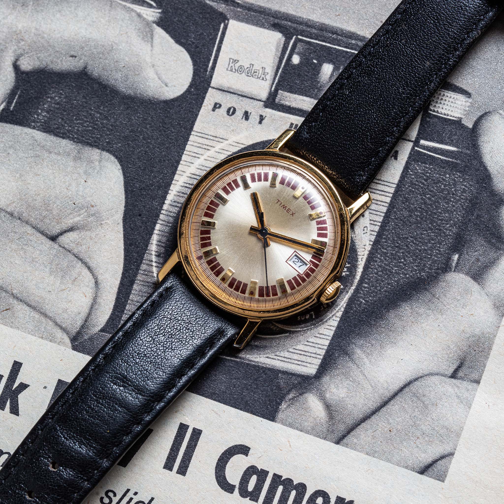 1974 Timex Mercury Calendar Gold - Image 2
