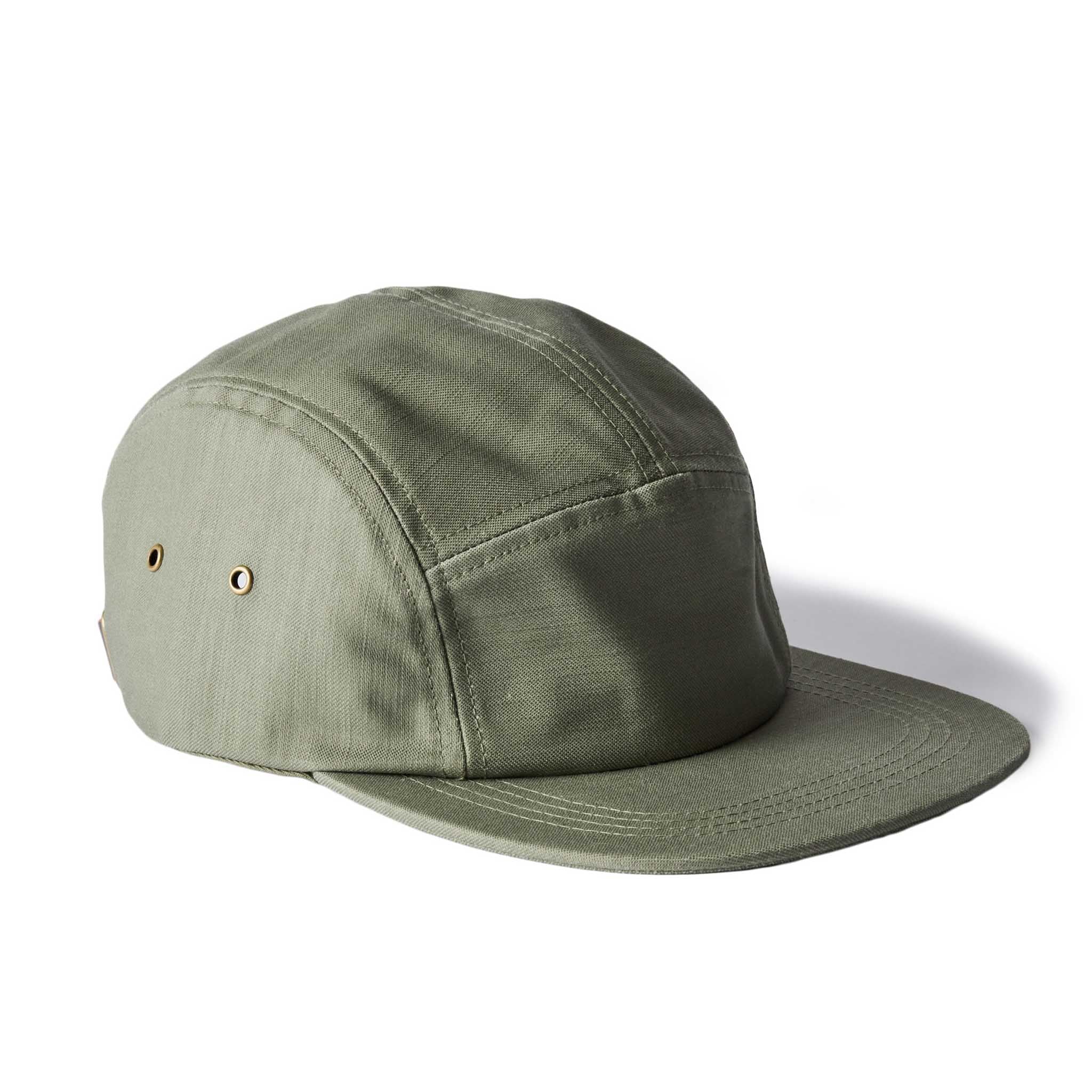 The 5-Panel Cap in Field Olive Reverse Sateen - Image 5