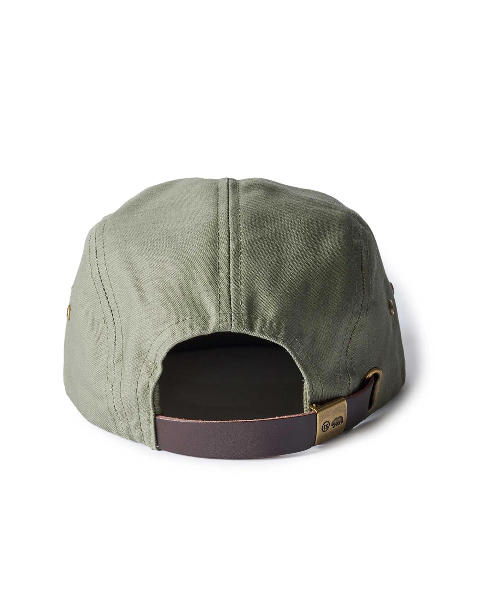 The 5-Panel Cap in Field Olive Reverse Sateen - Image 6