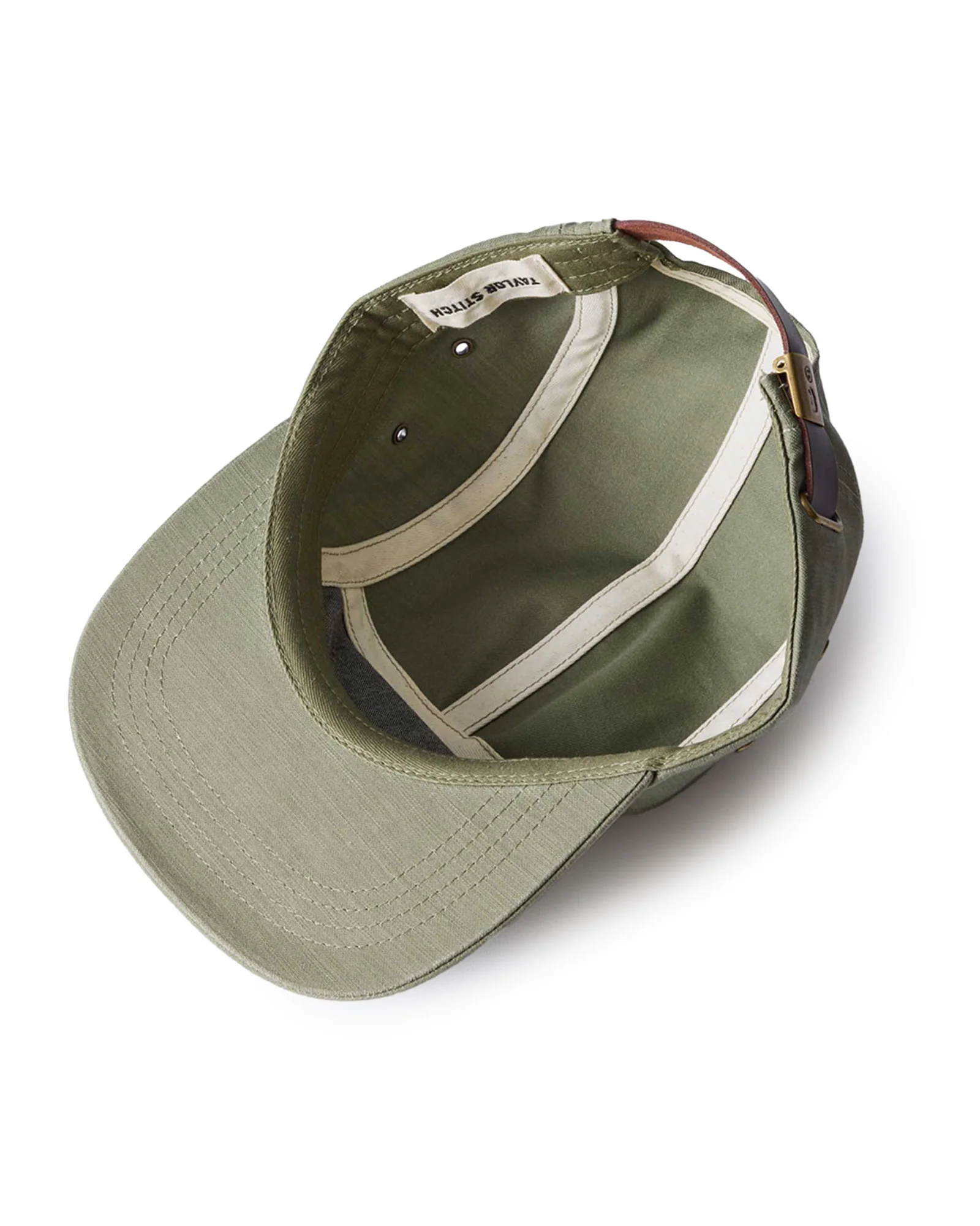 The 5-Panel Cap in Field Olive Reverse Sateen - Image 7
