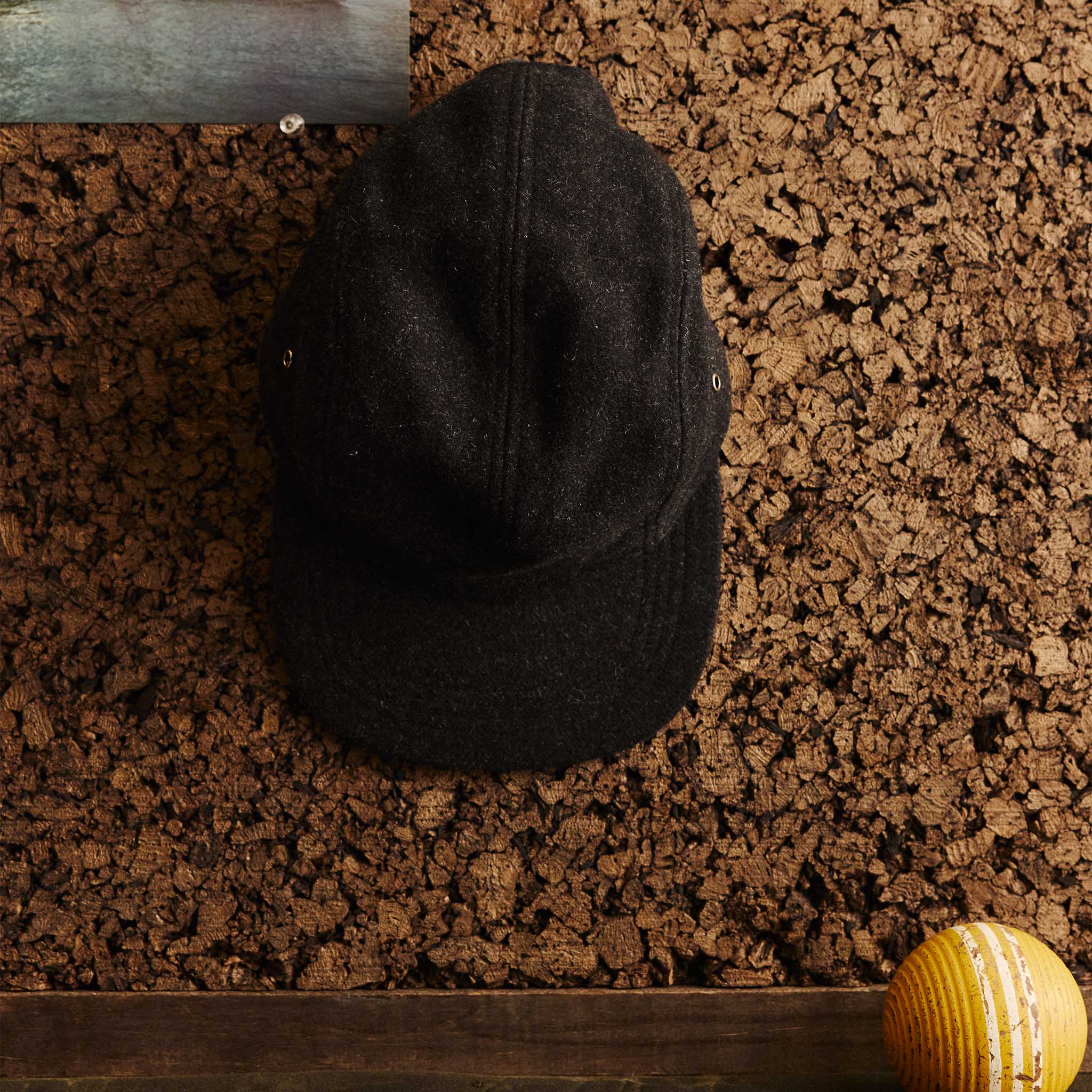 The 5-Panel Cap in Heather Coal Wool Blend - Image 2