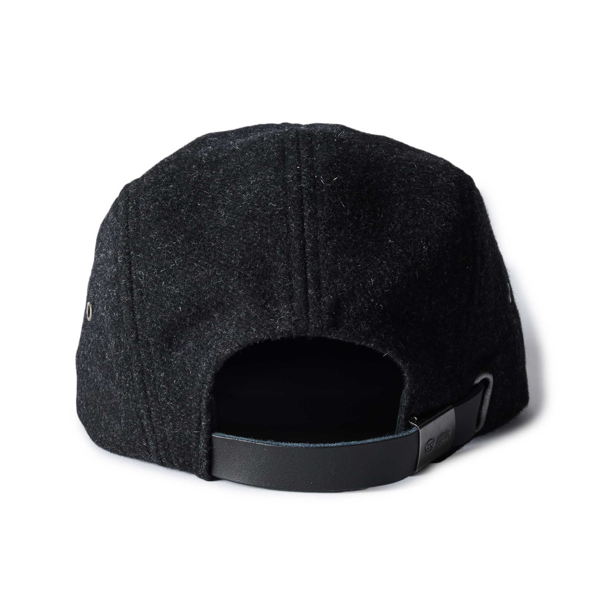 The 5-Panel Cap in Heather Coal Wool Blend - Image 4