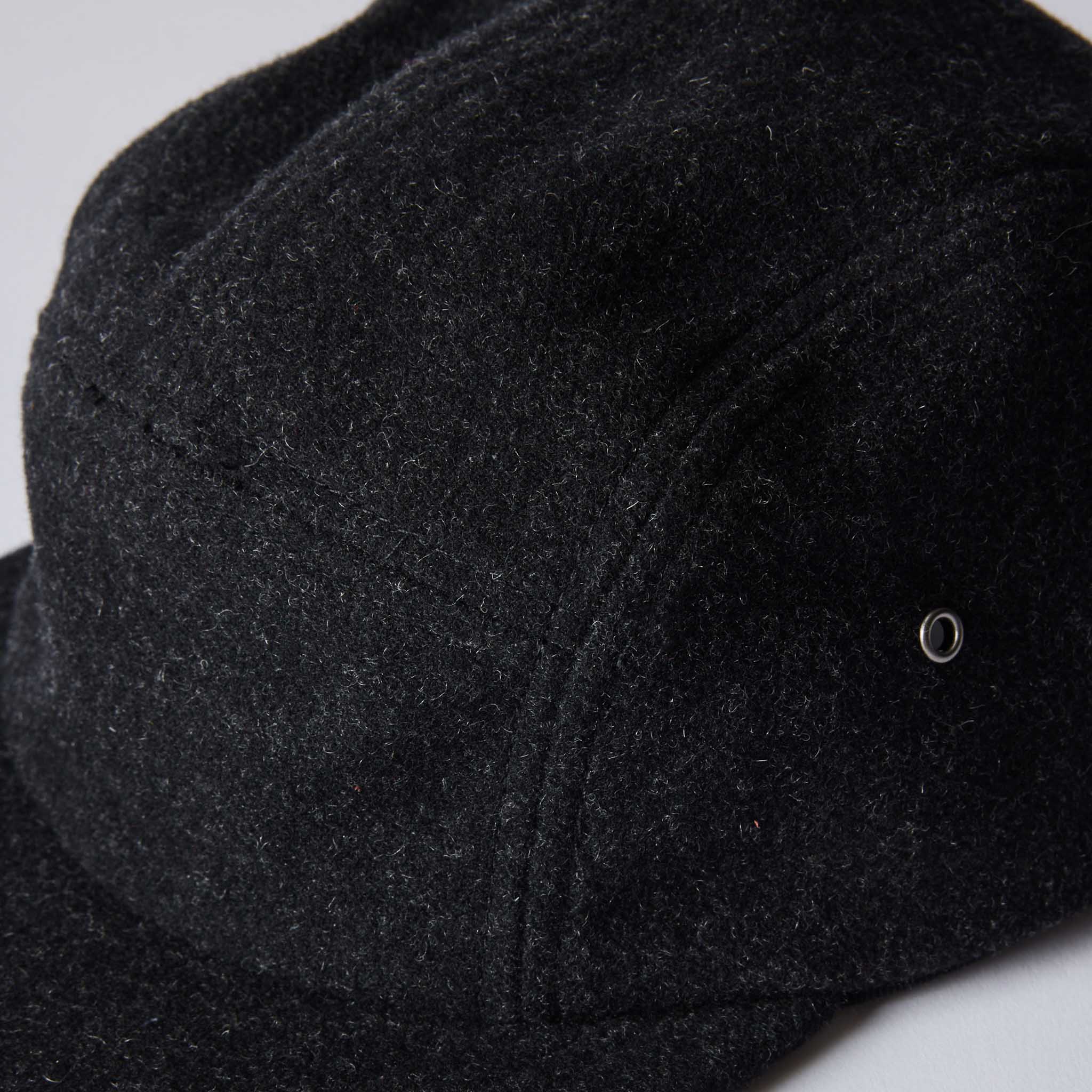 The 5-Panel Cap in Heather Coal Wool Blend - Image 6