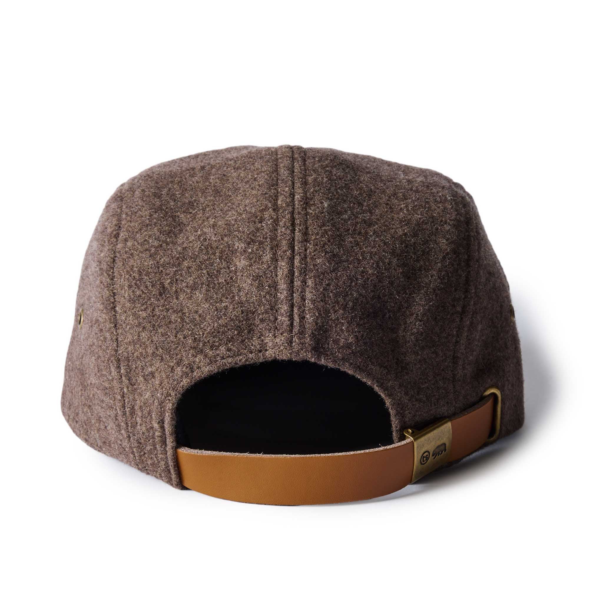 The 5-Panel Cap in Heather Sable Wool Blend - Image 6