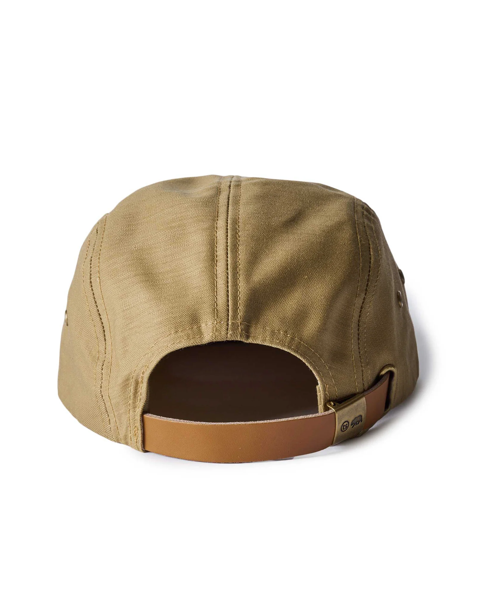 The 5-Panel Cap in Khaki Reverse Sateen - Image 7