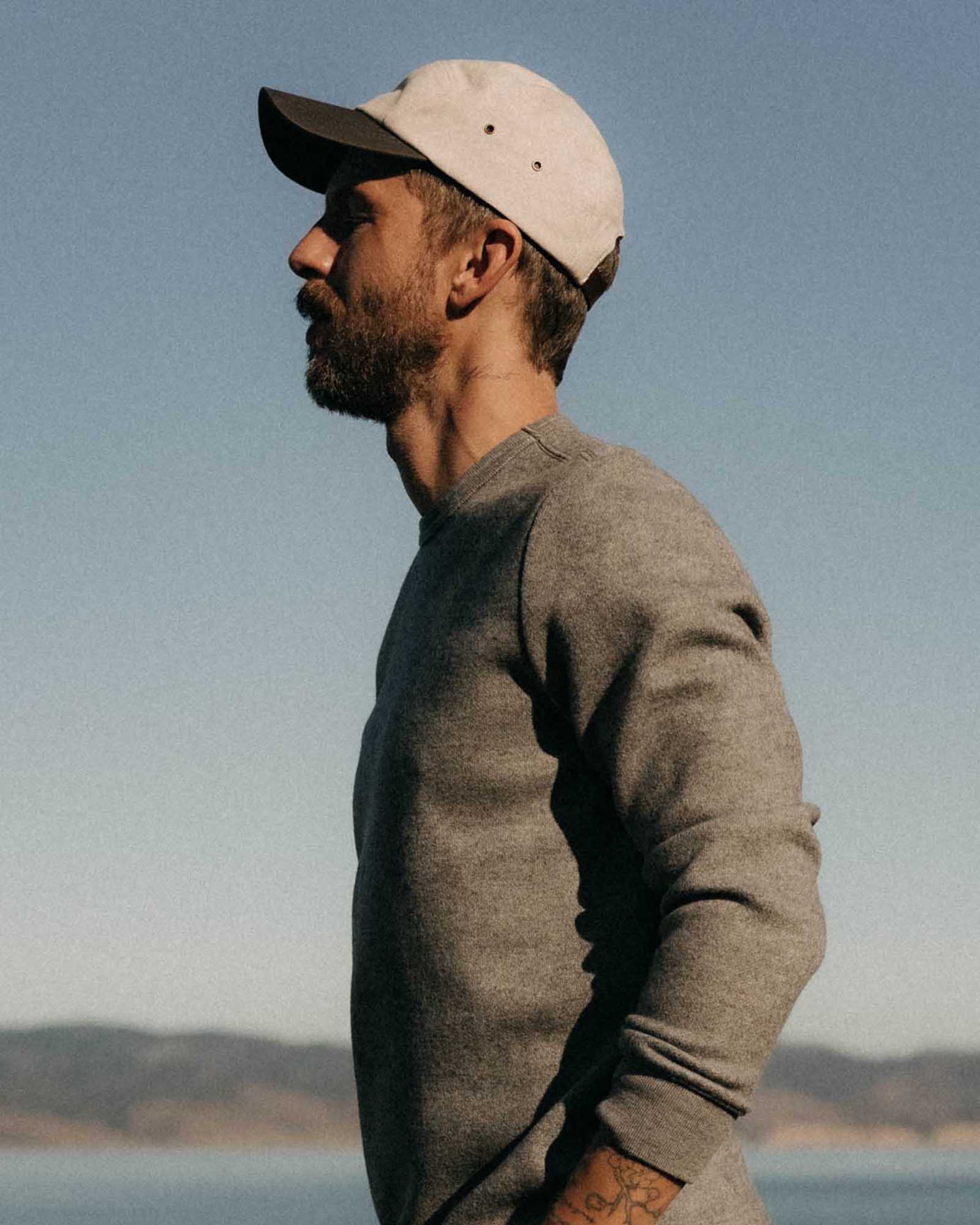 The 5-Panel Cap in Stone Pigment Canvas - Image 2