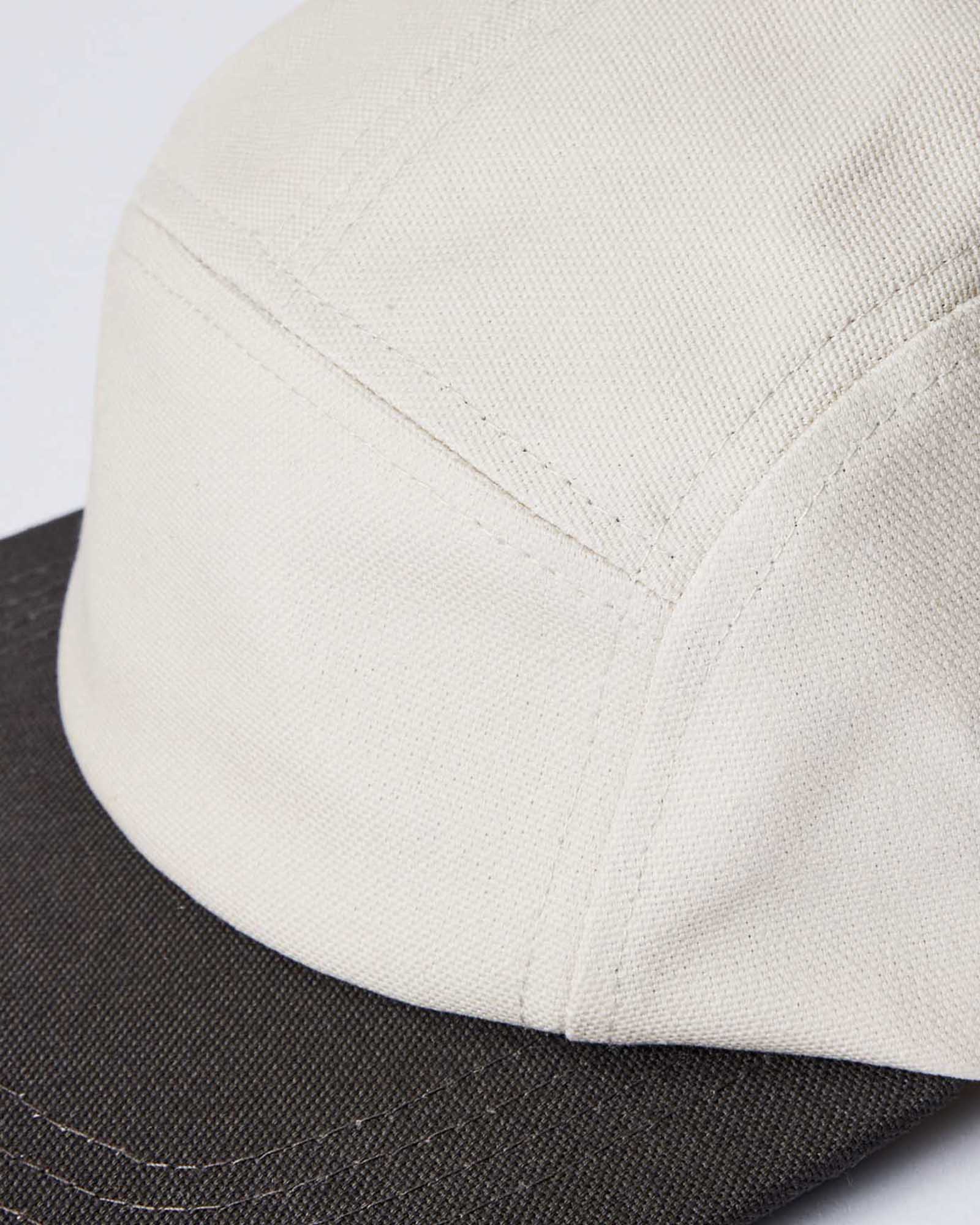 The 5-Panel Cap in Stone Pigment Canvas - Image 8