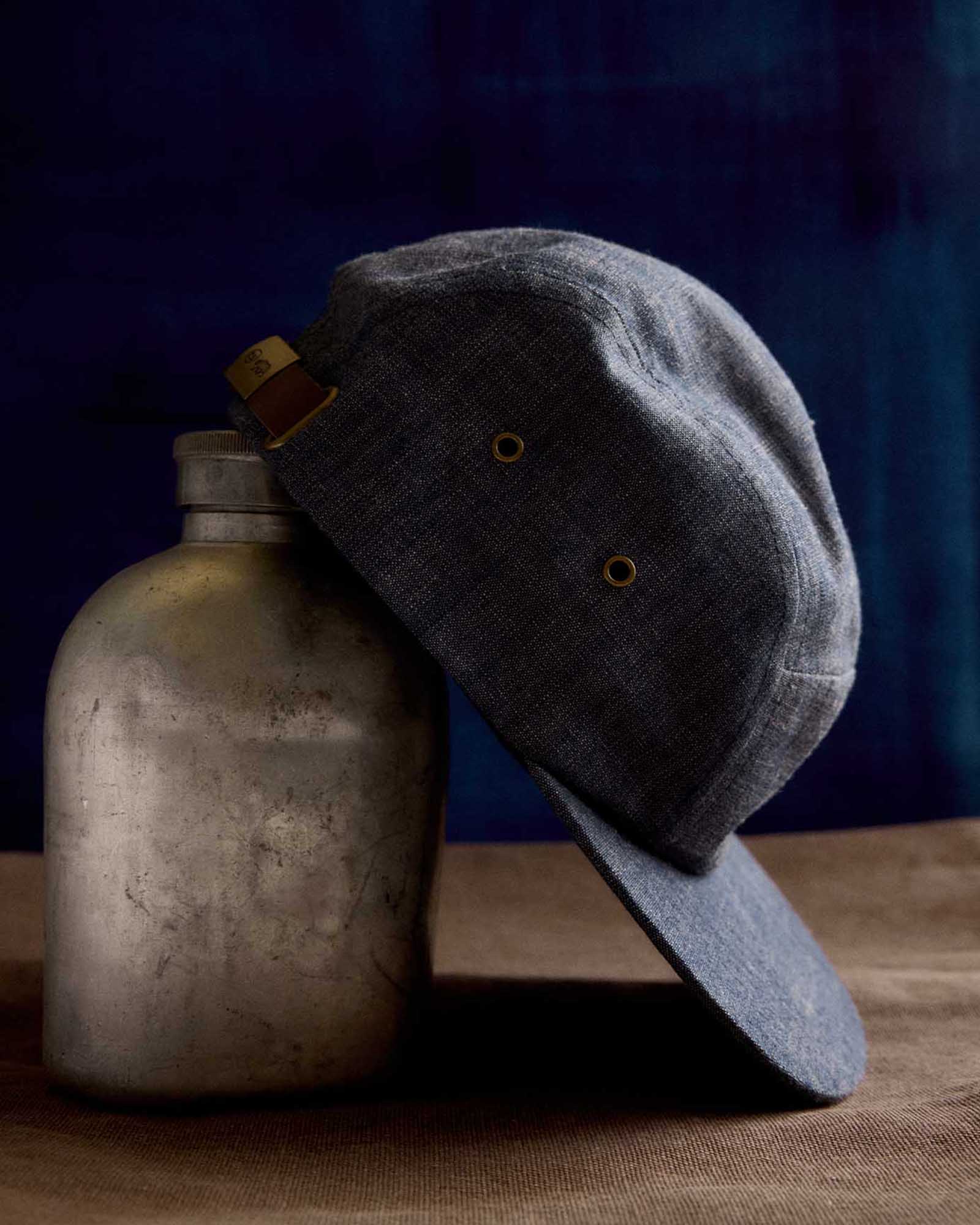 The 5-Panel Cap in Washed Indigo - Image 2