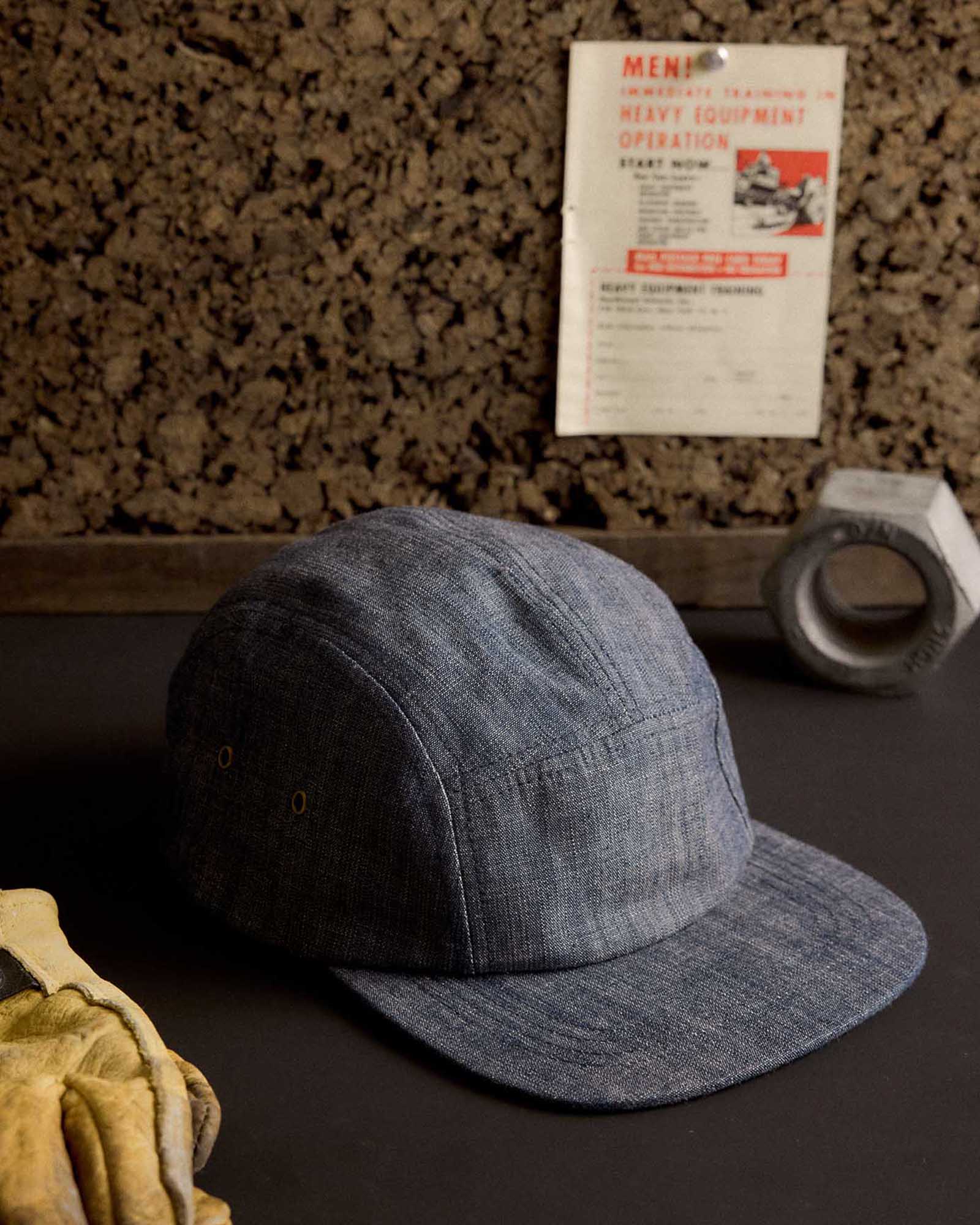 The 5-Panel Cap in Washed Indigo - Image 3