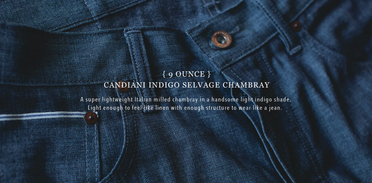 9 Oz. Candiani Italian Selvage Chambray - Democratic Fit - Image 9