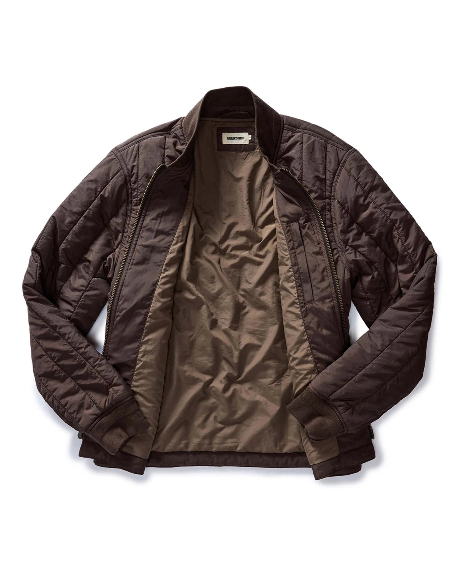The Able Jacket in Soil Quilted Nylon - Image 8