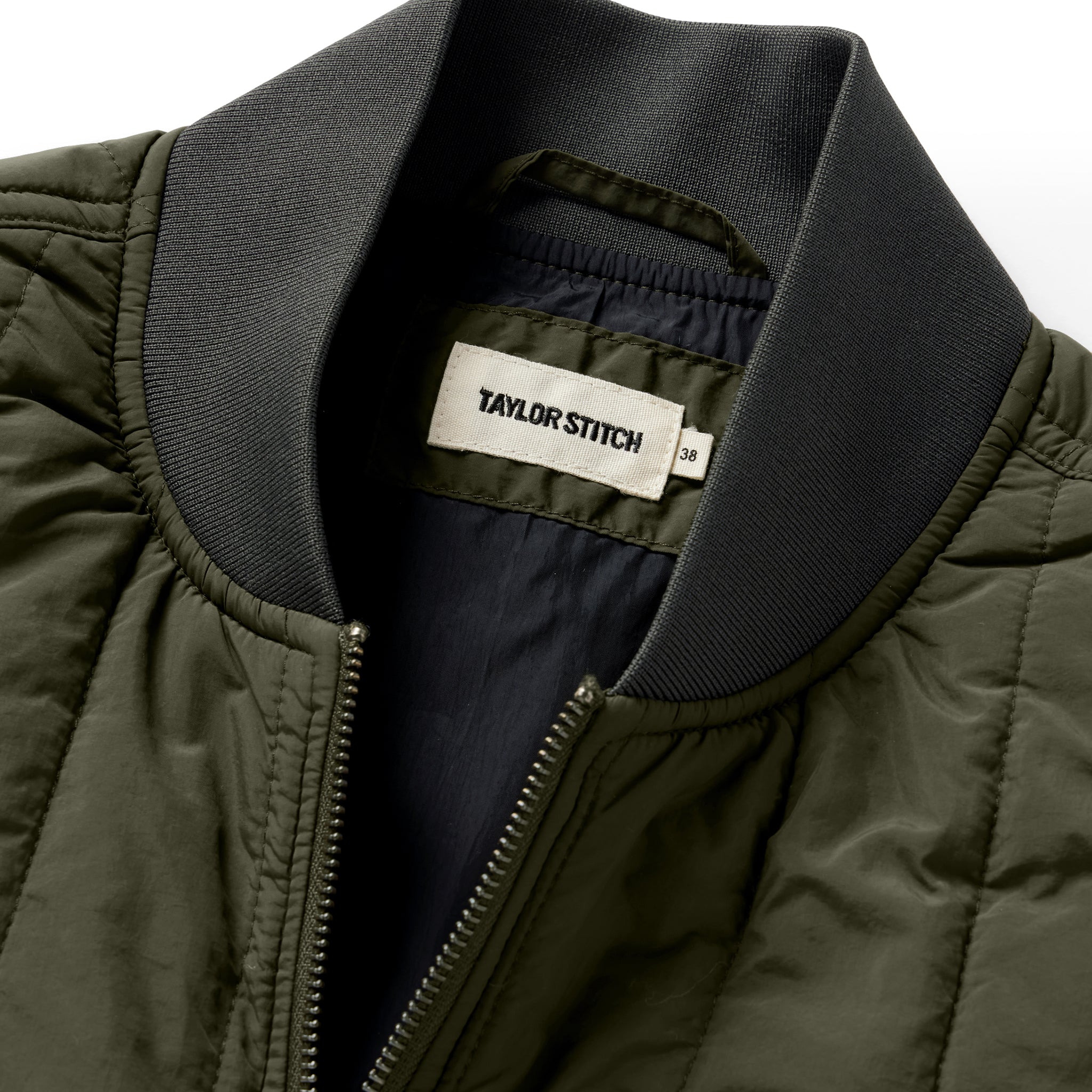 The Able Vest in Quilted Army - Image 5