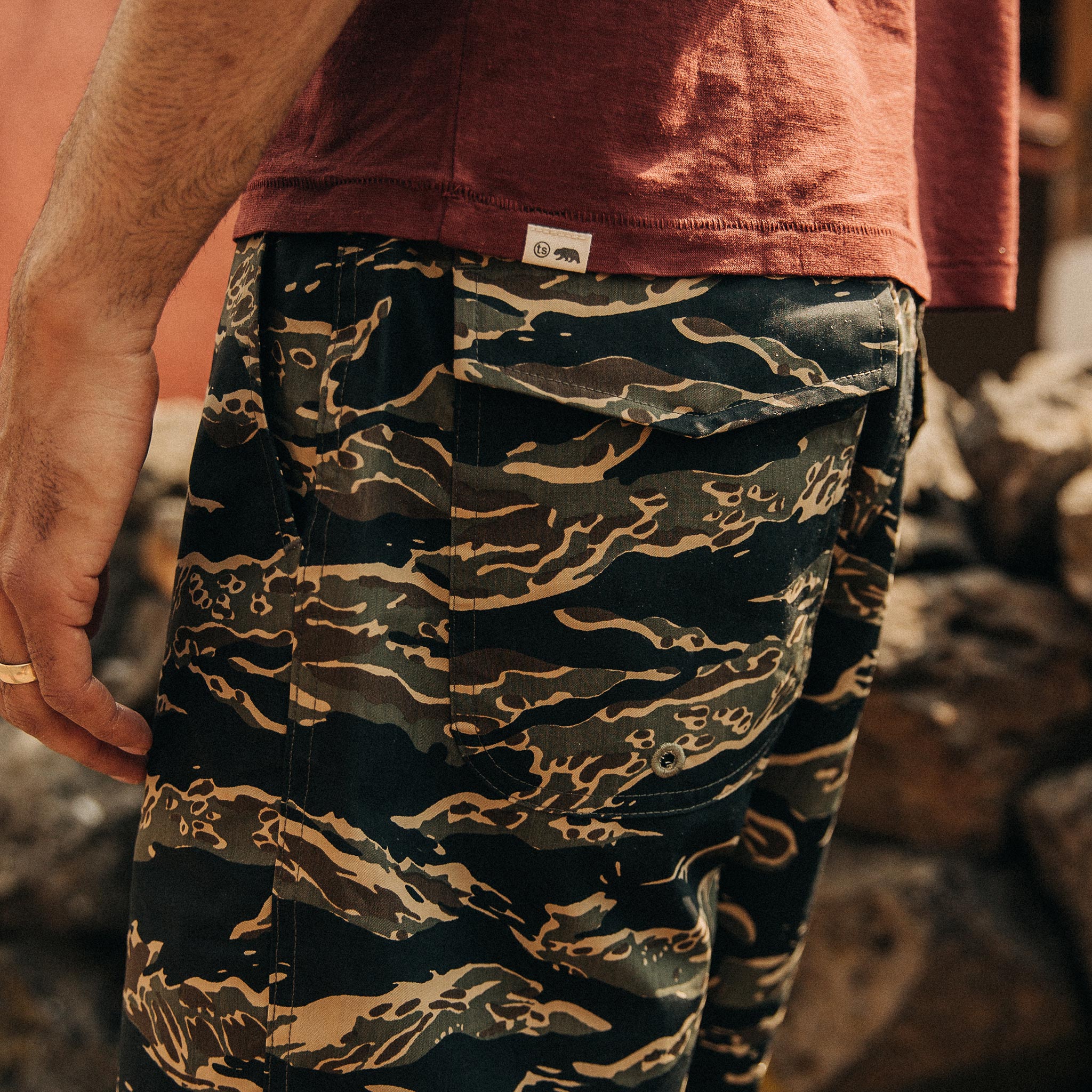 The Adventure Short in Tiger Camo - Image 3