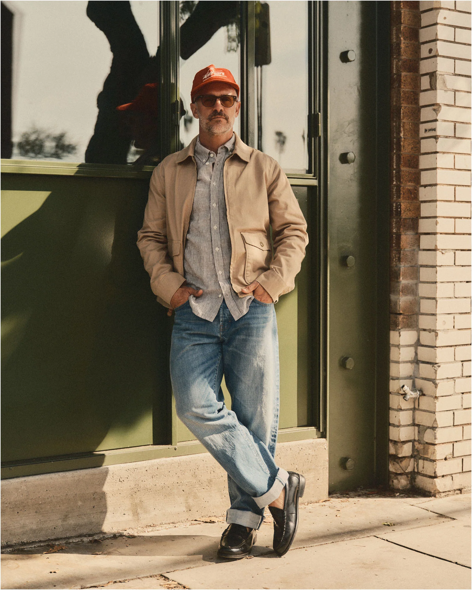 The Airman Jacket in Organic Khaki Foundation Twill - Image 3