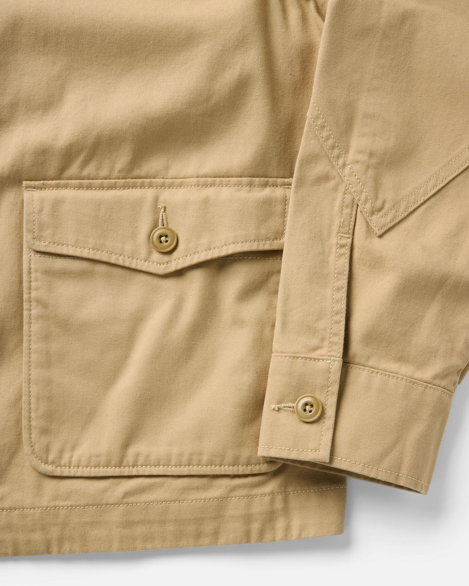 The Airman Jacket in Organic Khaki Foundation Twill - Image 6
