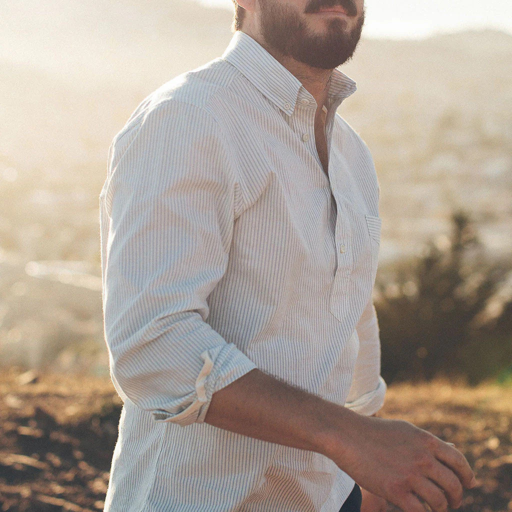 The Popover in Antique Blue Stripe - Image 8