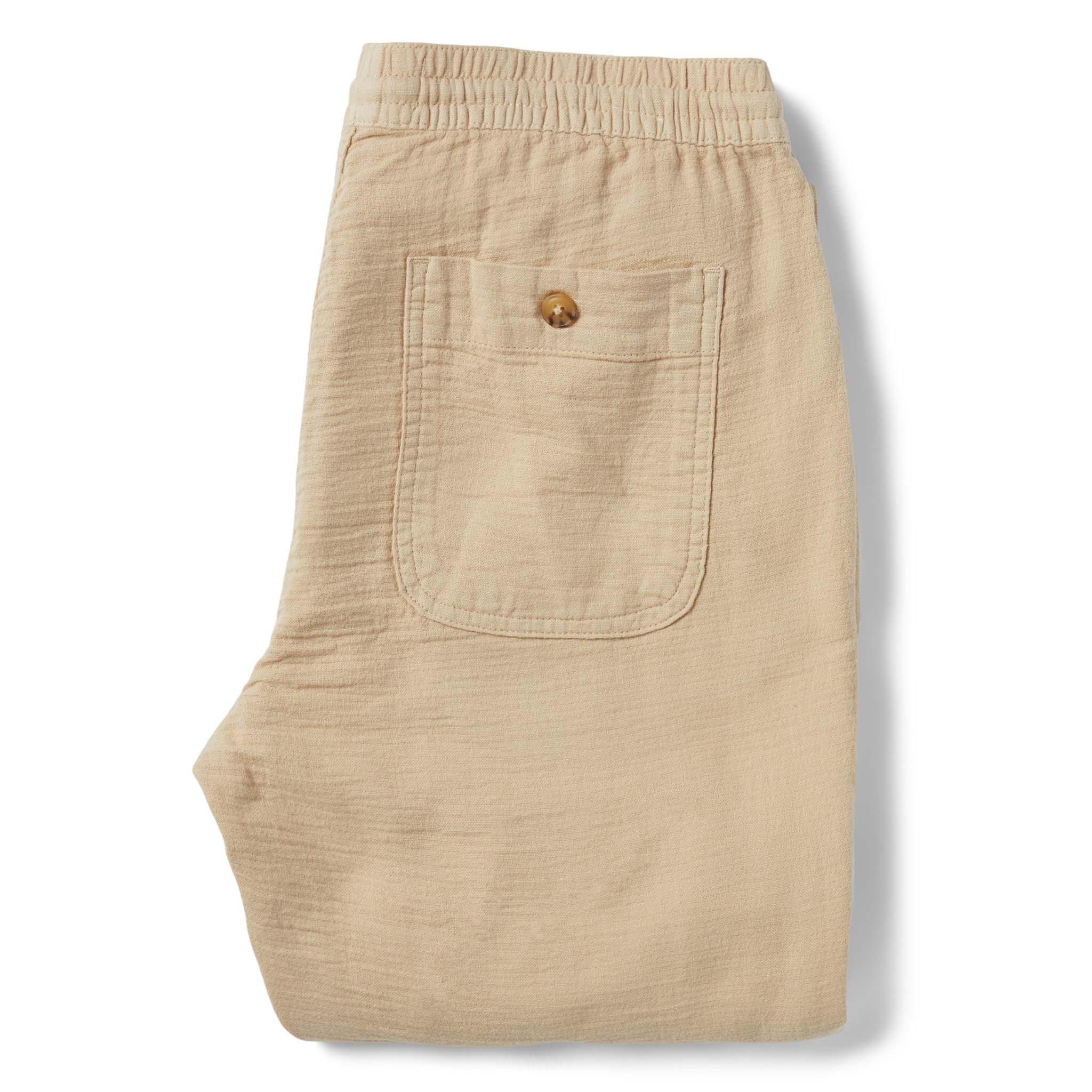 The Apres Pant in Khaki Double Cloth - Image 8