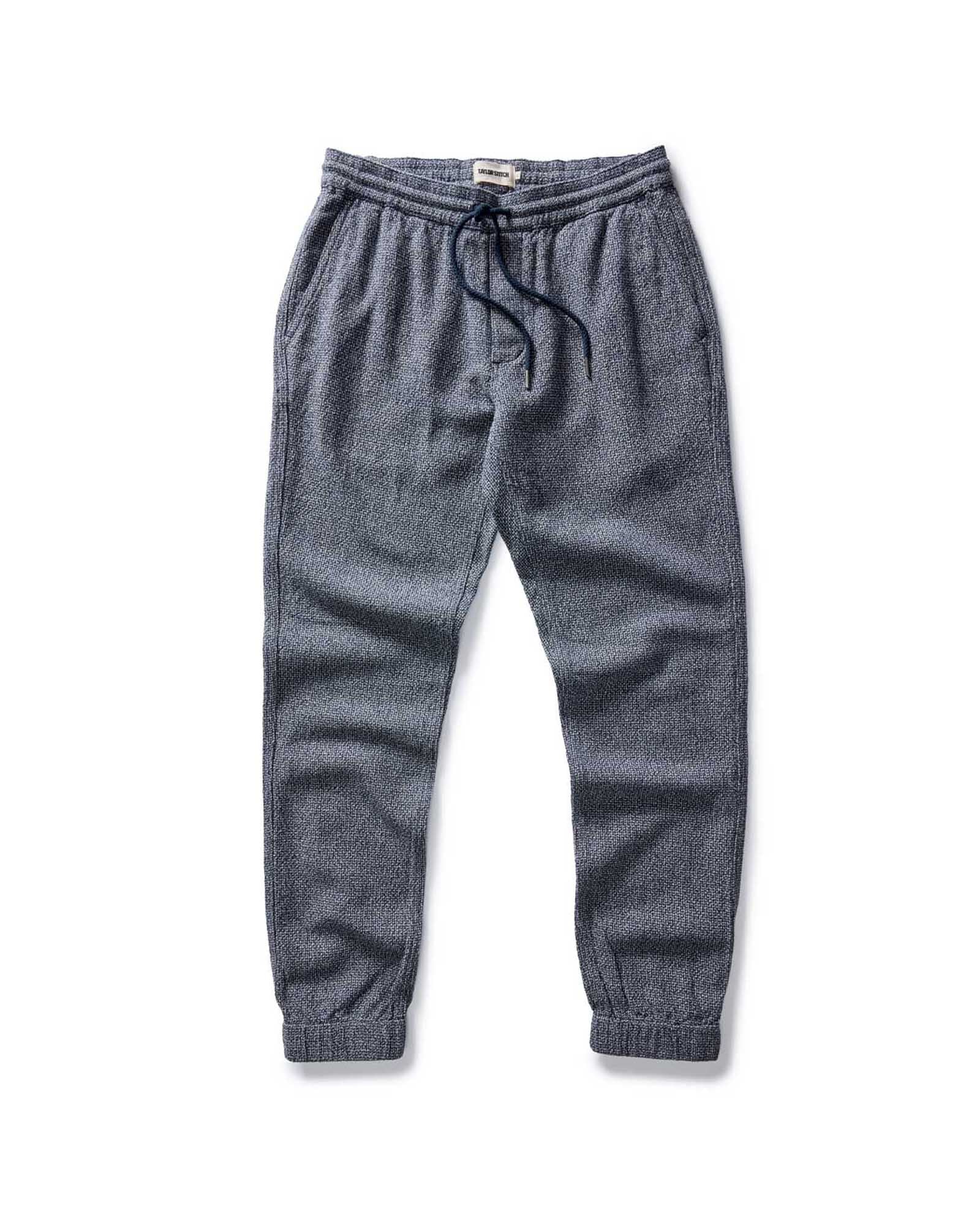 The Apres Pant in Navy Linen Tweed - Image 5