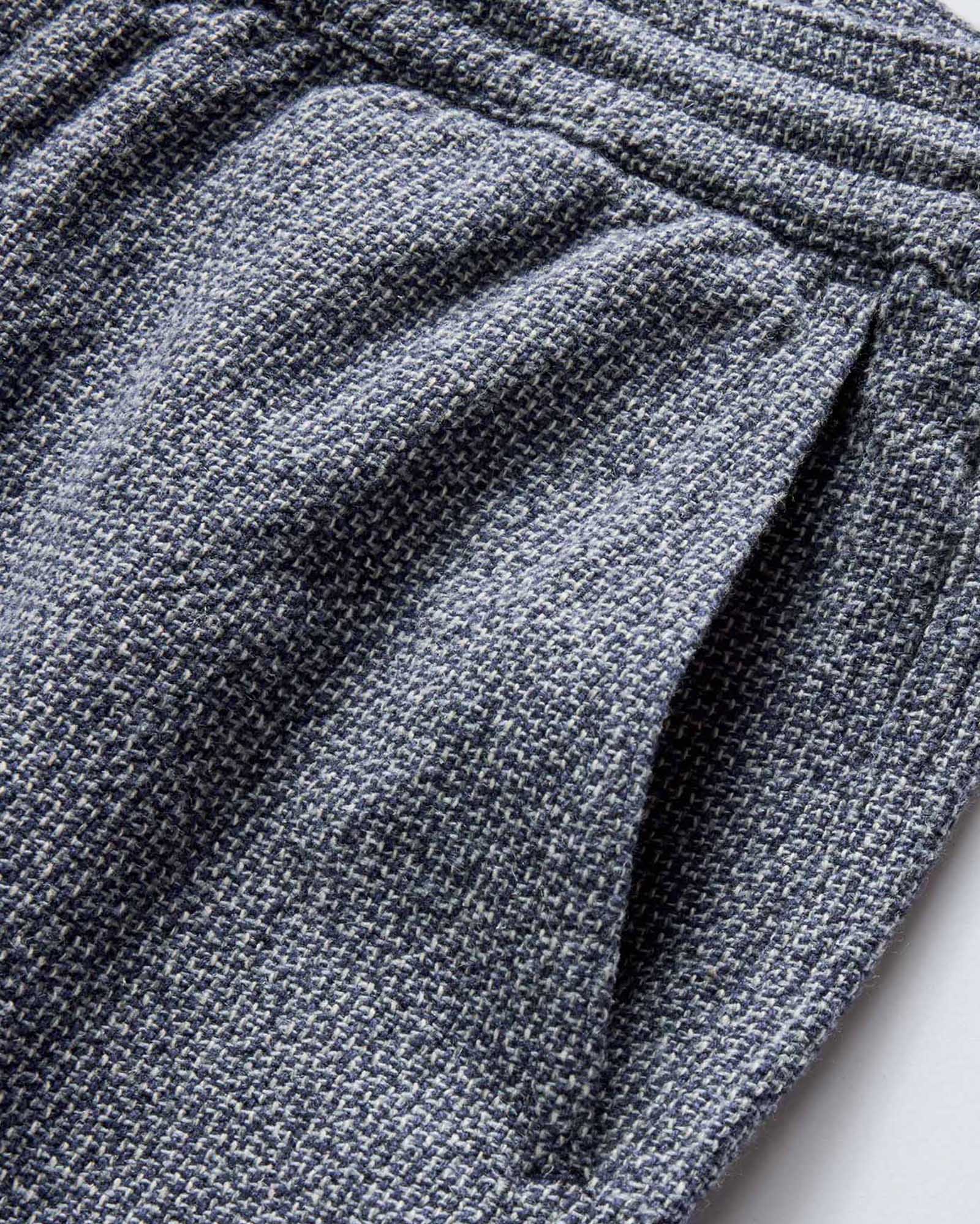 The Apres Pant in Navy Linen Tweed - Image 7