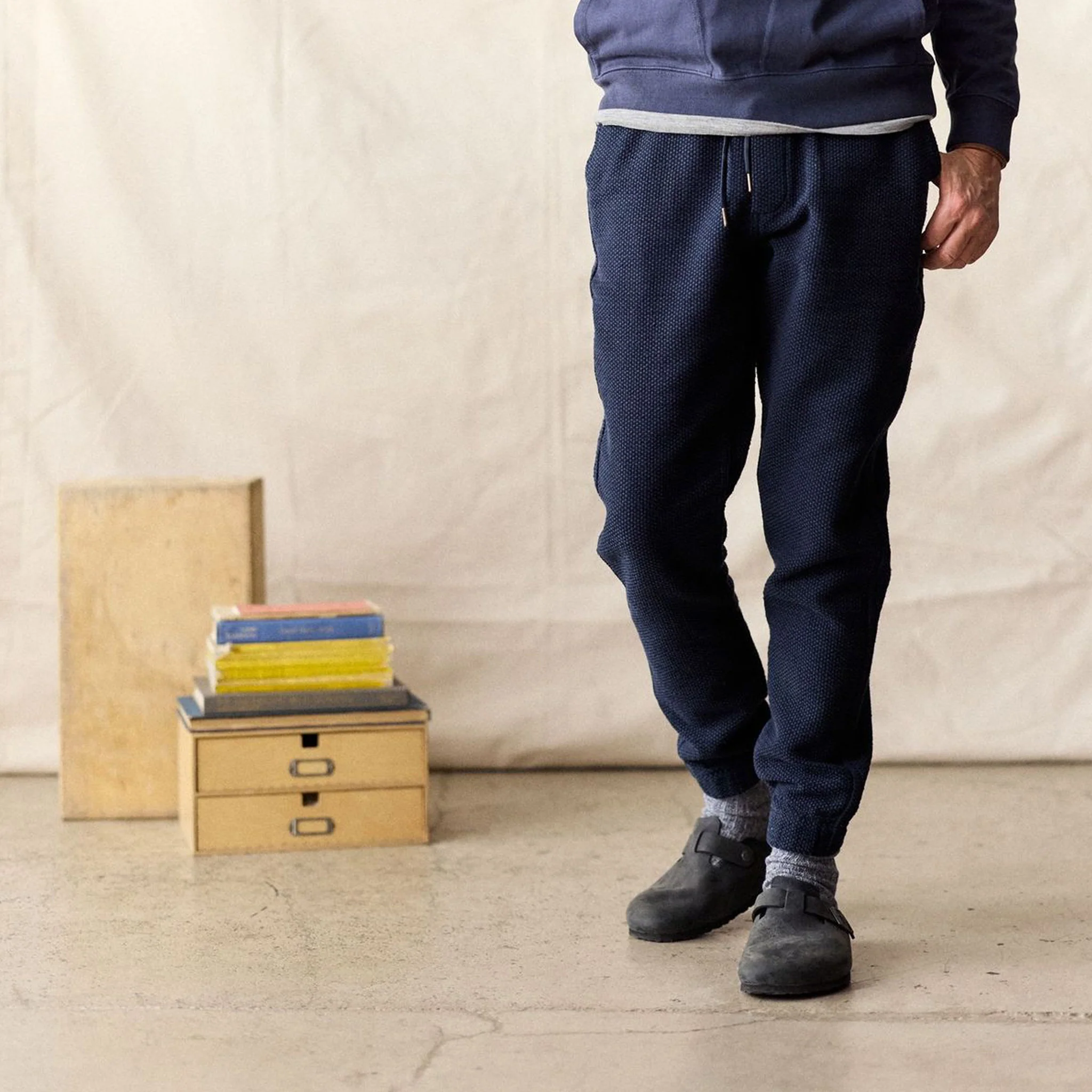 The Apres Pant in Navy Sashiko - Image 2
