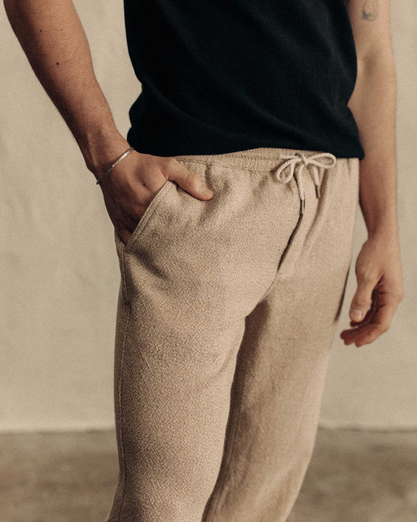 The Apres Pant in Oat Linen Tweed - Image 3