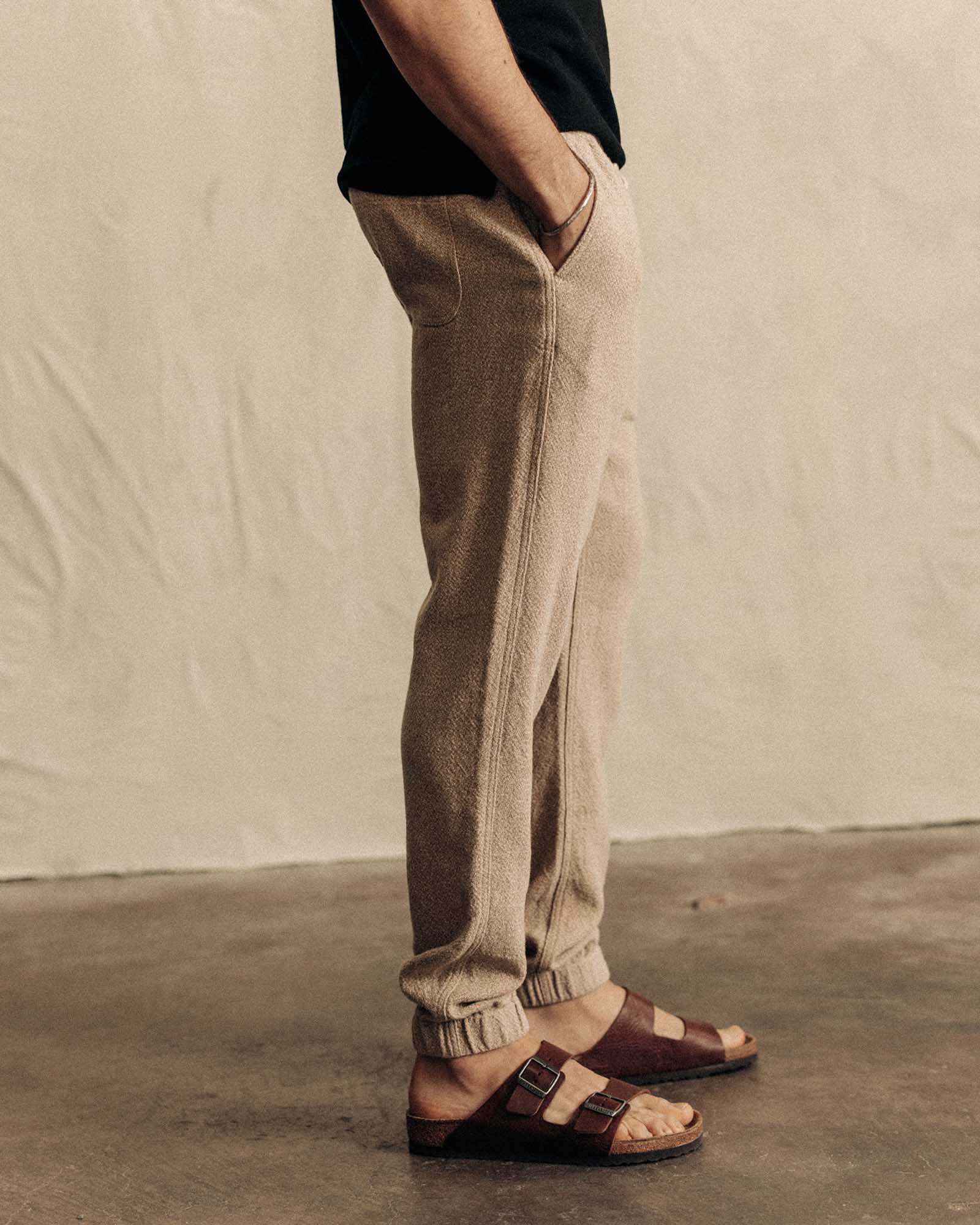 The Apres Pant in Oat Linen Tweed - Image 4