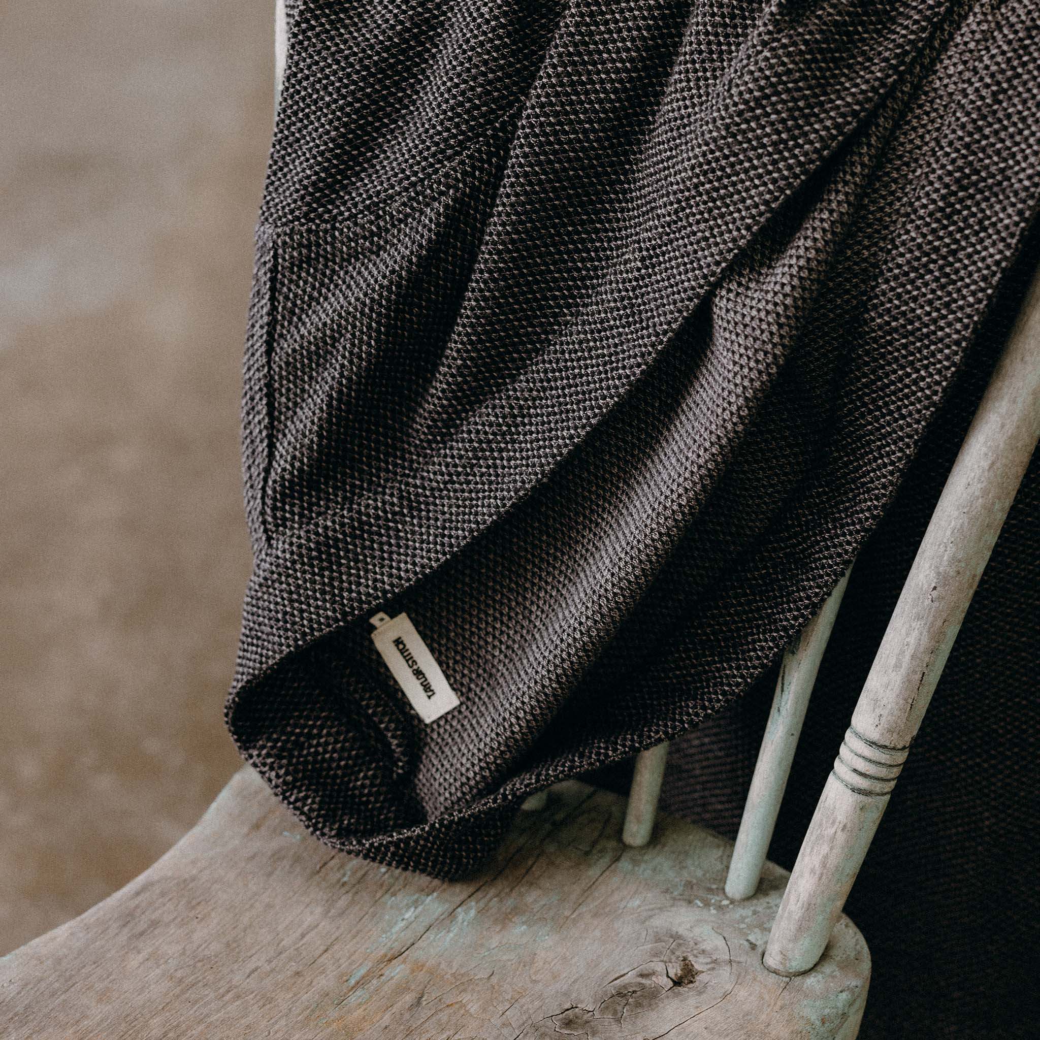 The Apres Robe in Charcoal Sashiko - Image 6