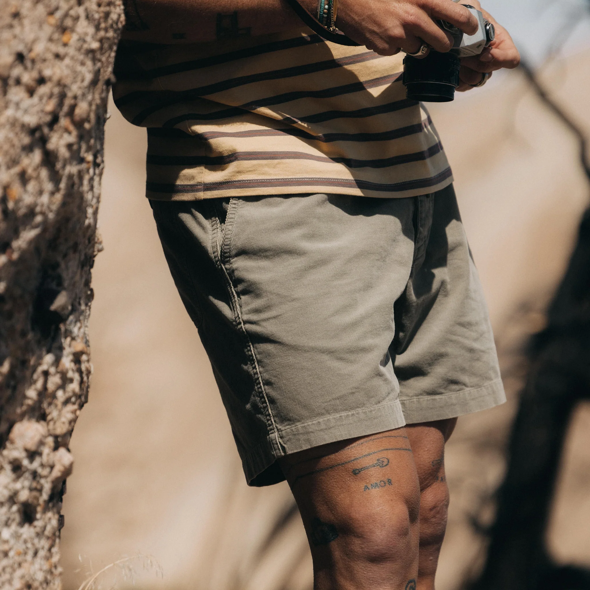 The Apres Short in Arid Eucalyptus Micro Cord - Image 3