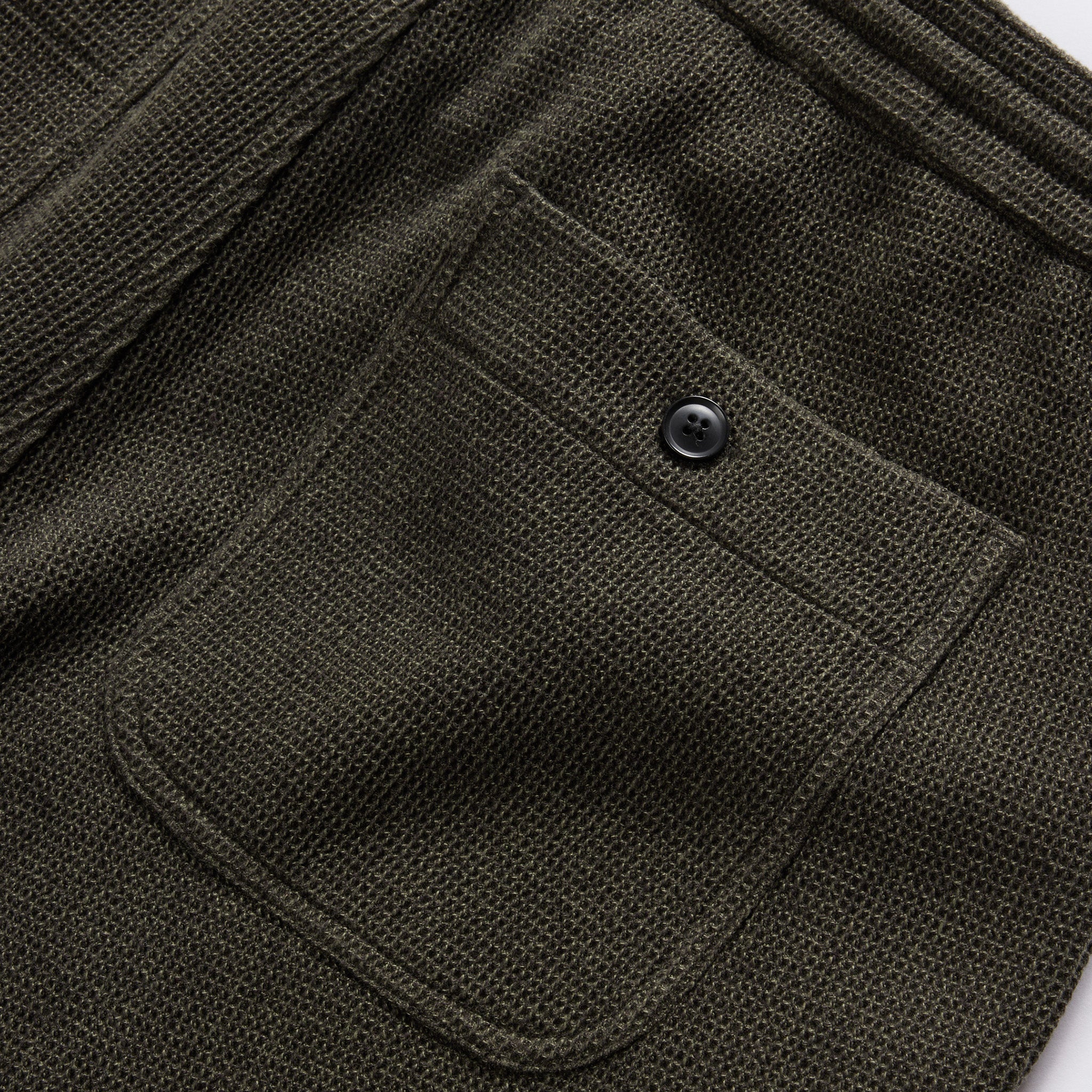 The Apres Short in Army Waffle - Image 6