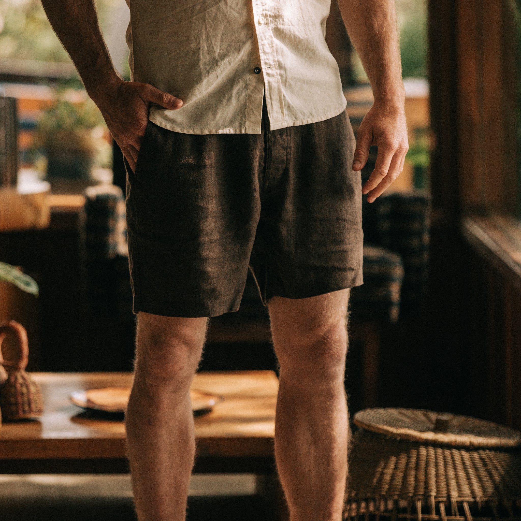 The Apres Short in Espresso Hemp - Image 2