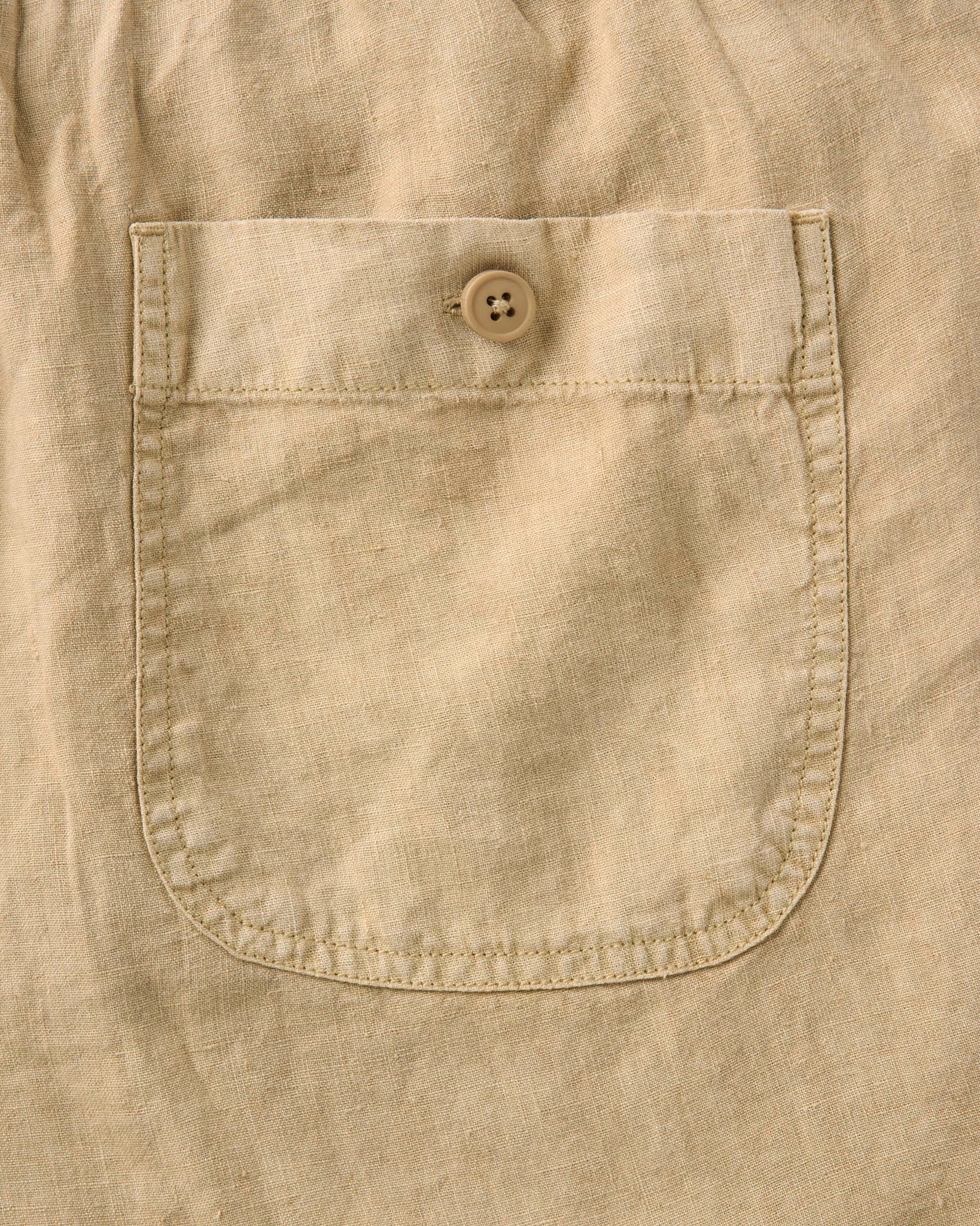 The Apres Short in Field Khaki Hemp - Image 8