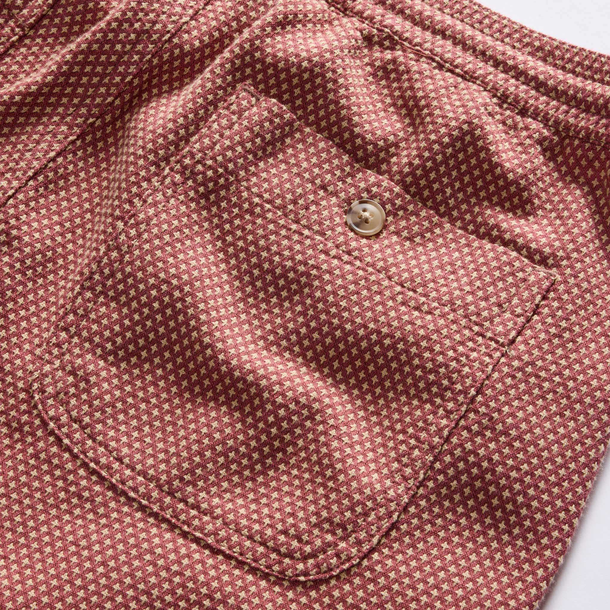 The Apres Short in Fired Brick Dobby - Image 6