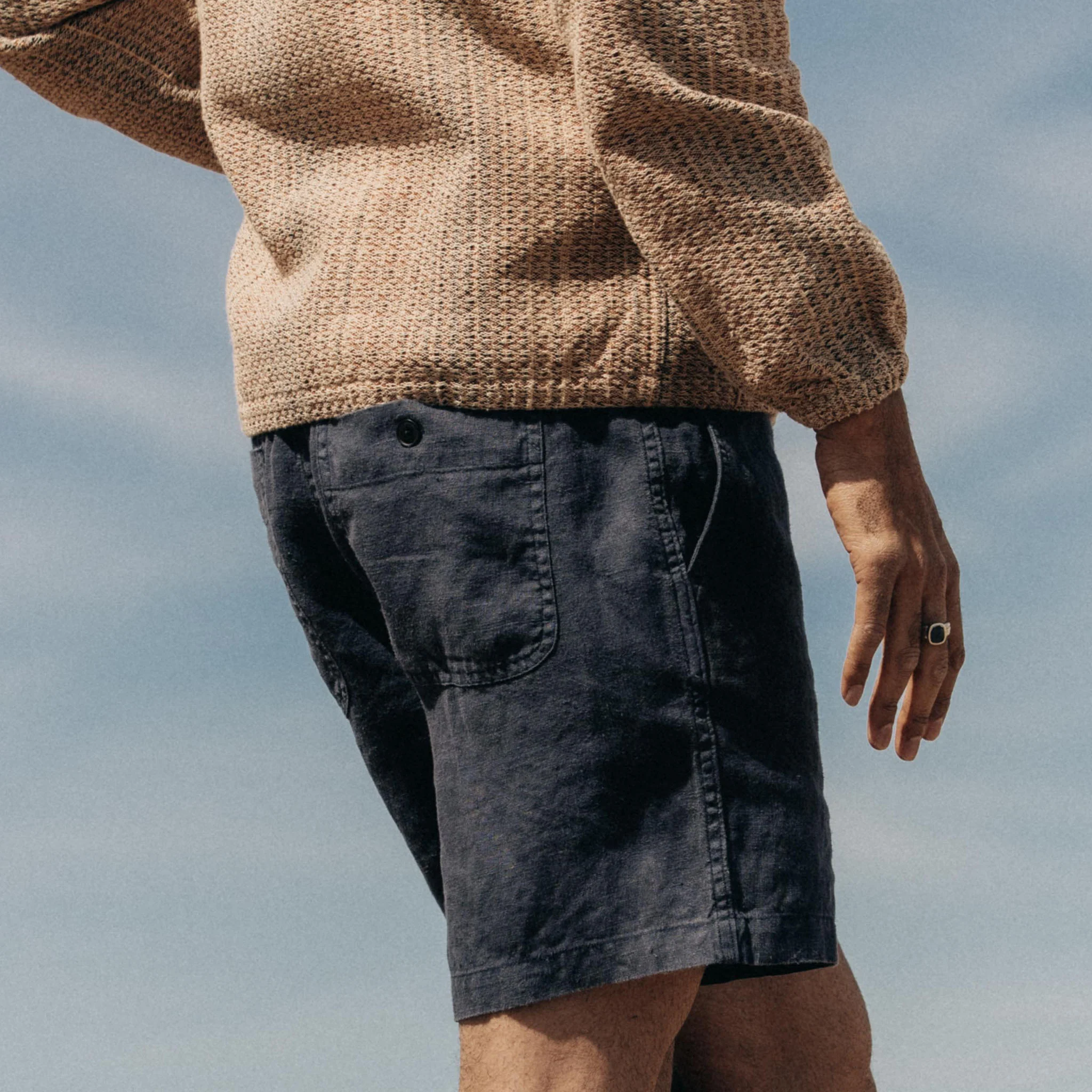 The Apres Short in Granite Hemp - Image 3
