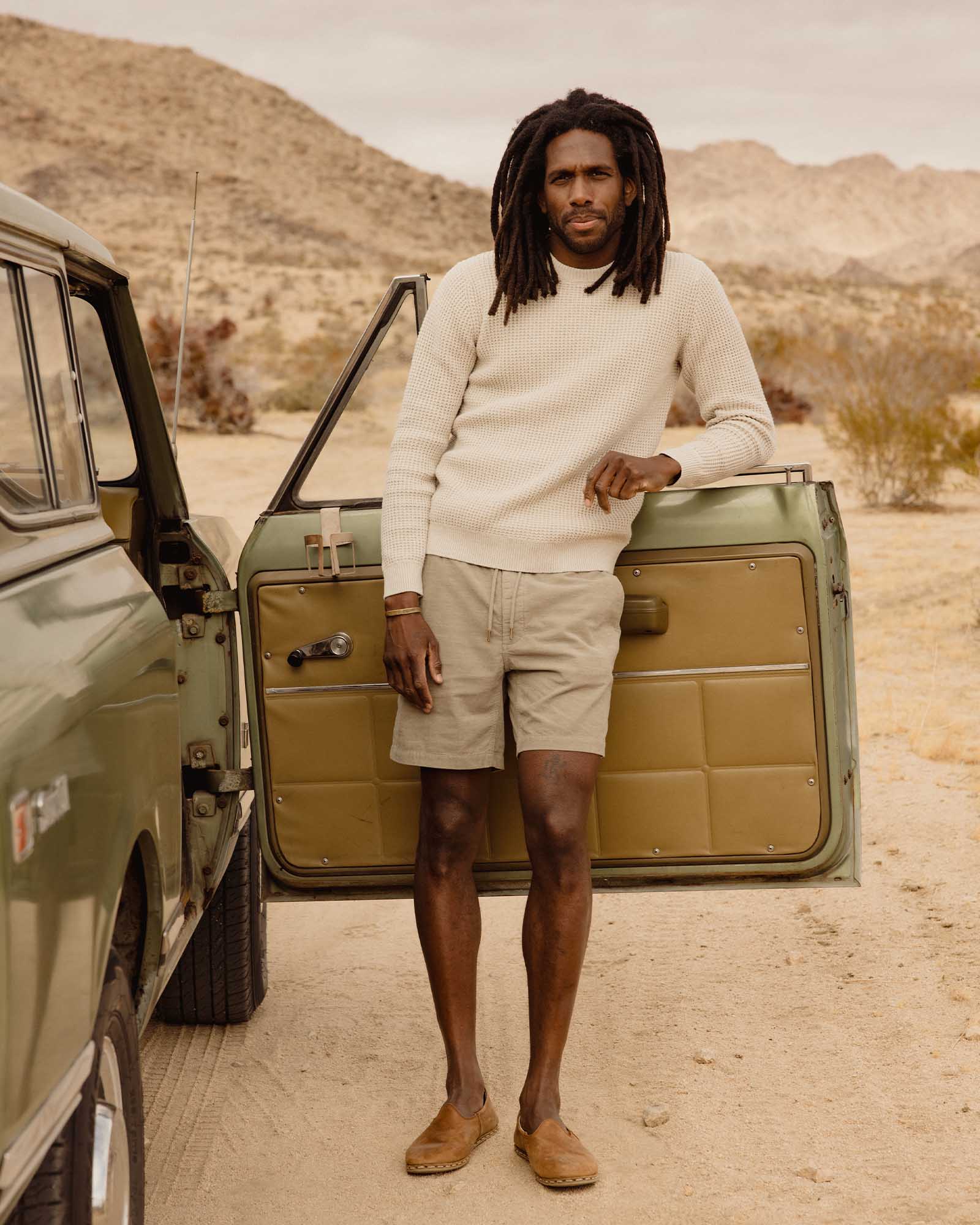 The Apres Short in Heather Moss Pincord - Image 3