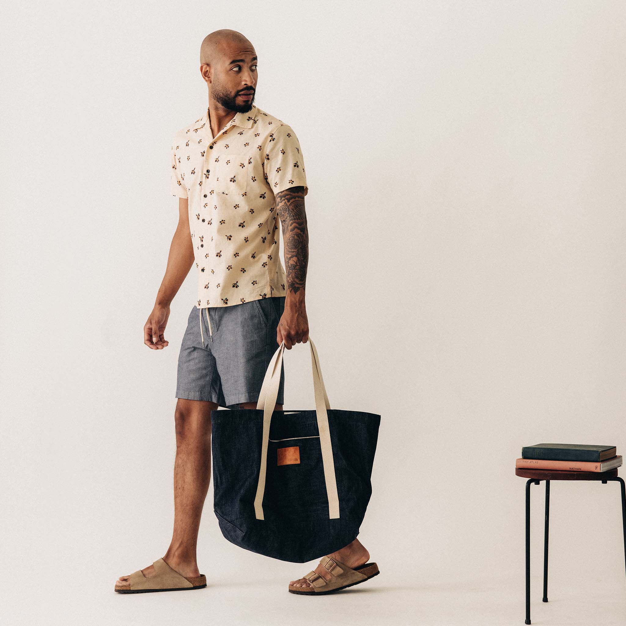 The Apres Short in Indigo Chambray - Image 5