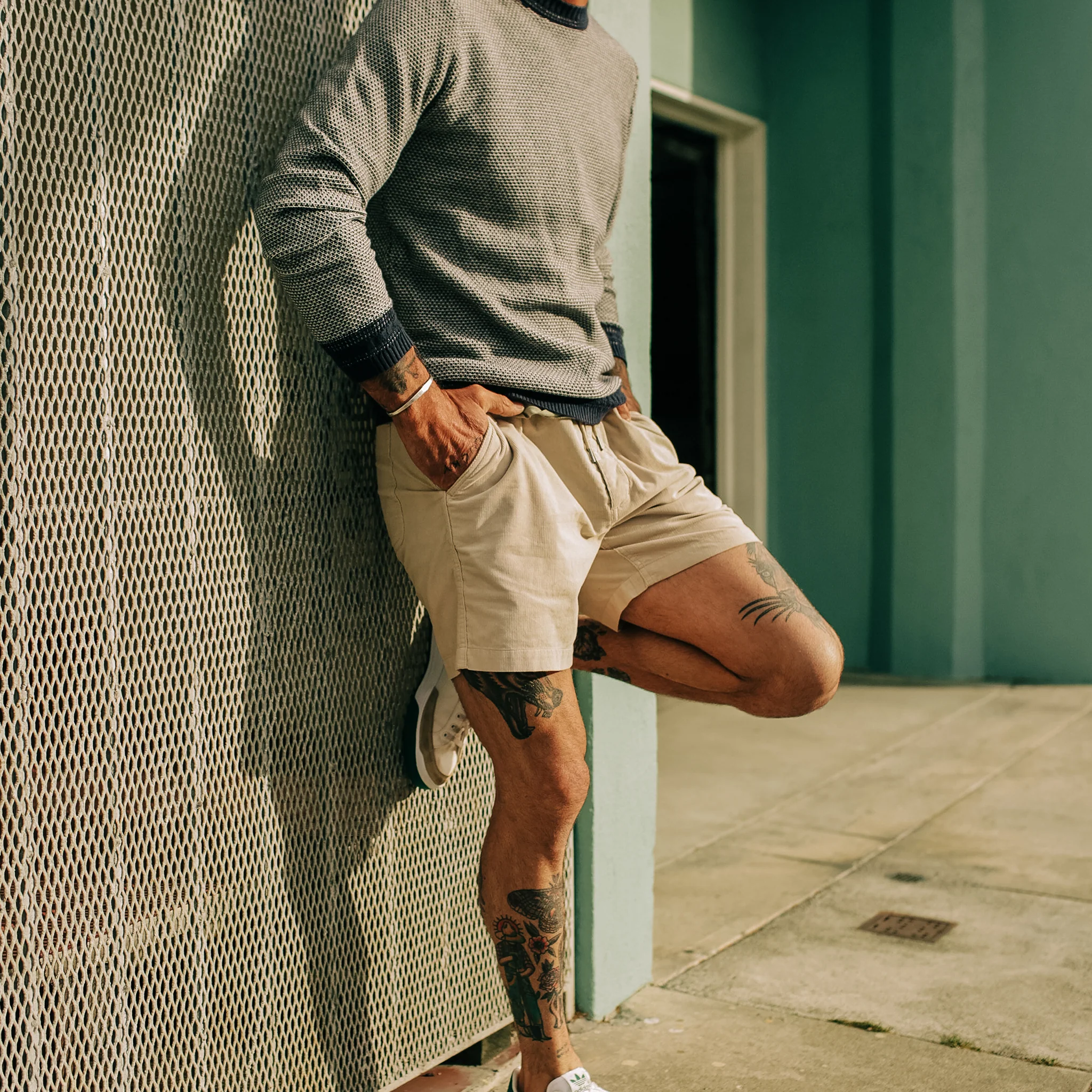 The Apres Short in Natural Pinwale - Image 2