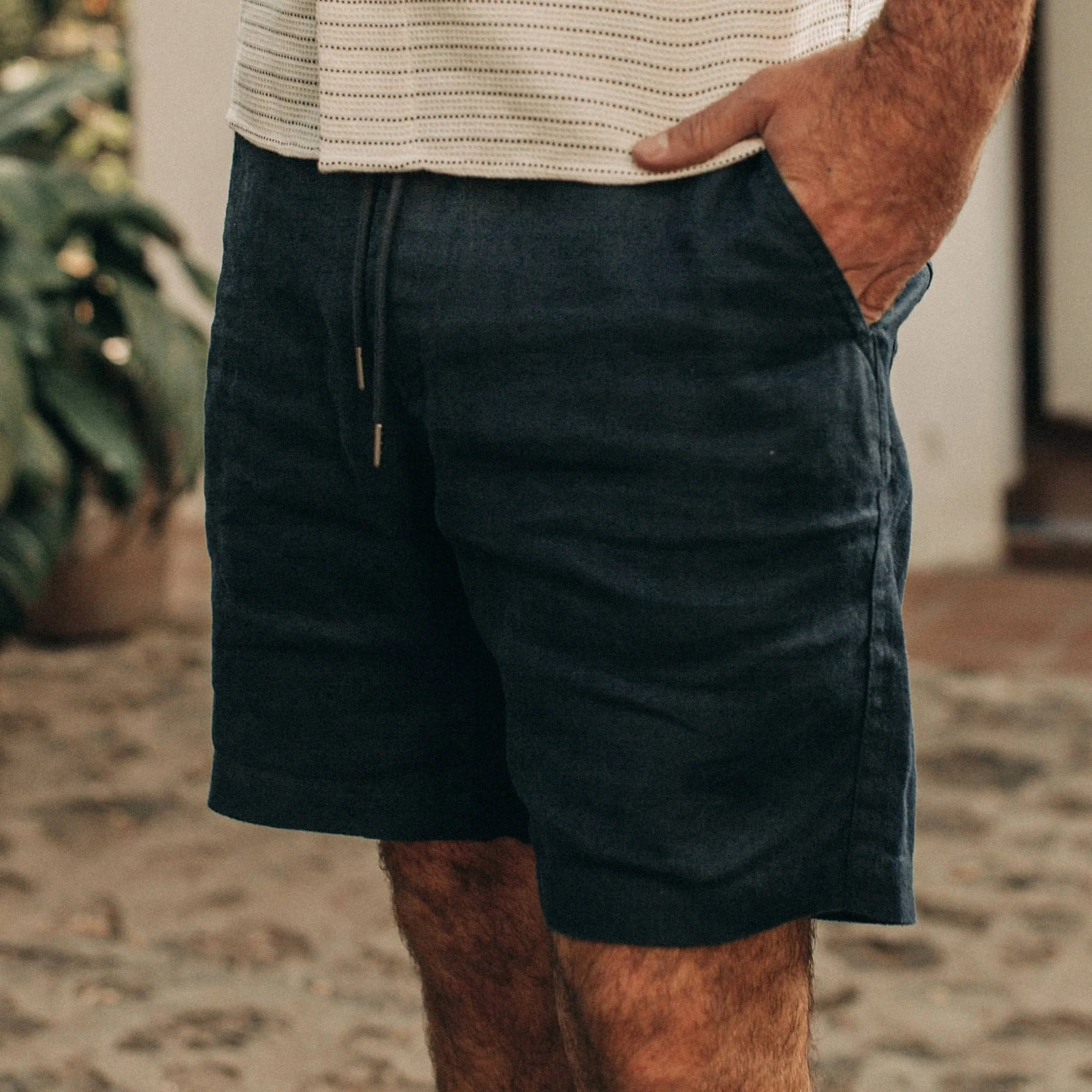 The Apres Short in Navy Hemp - Image 3