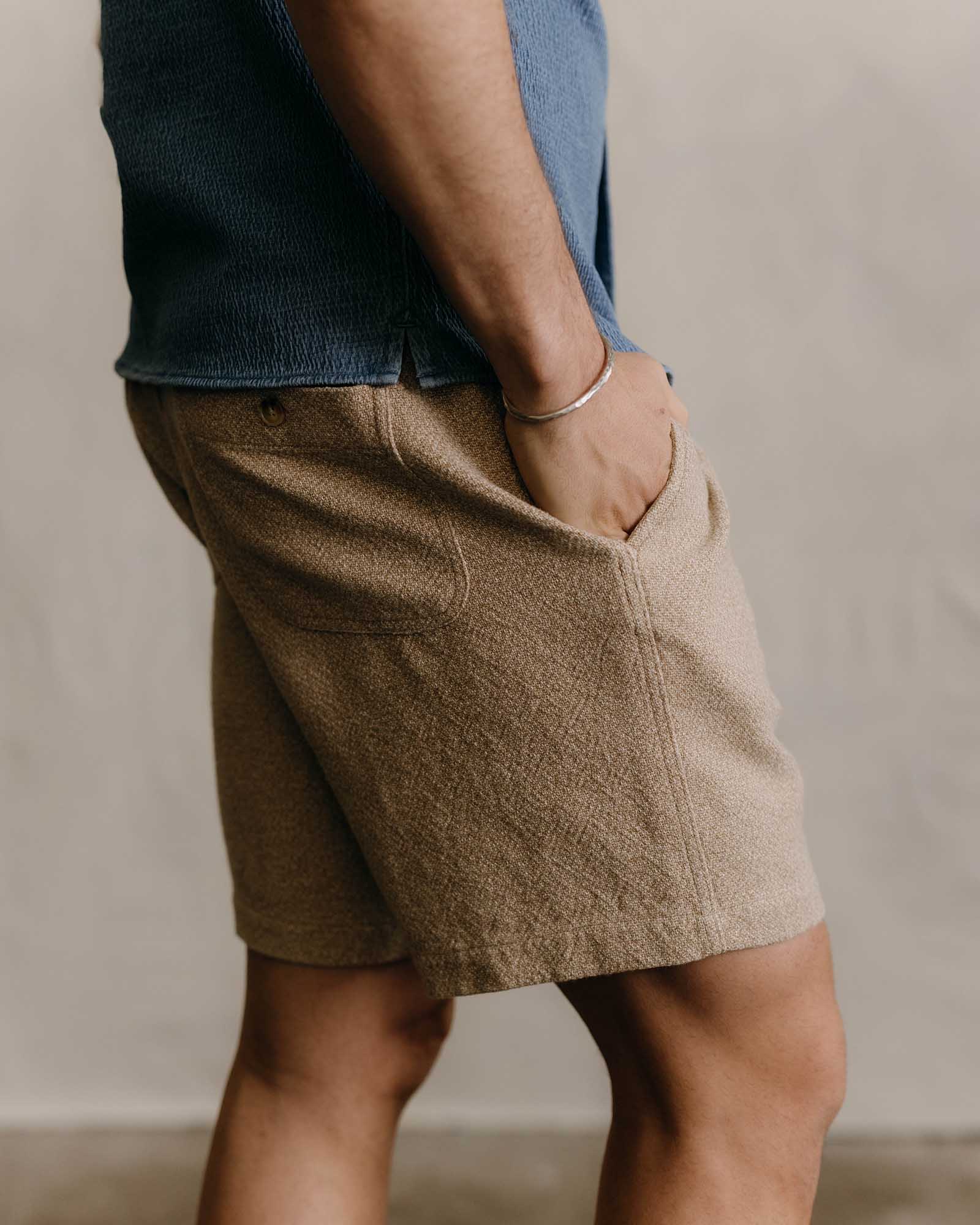 The Apres Short in Oat Linen Tweed - Image 3