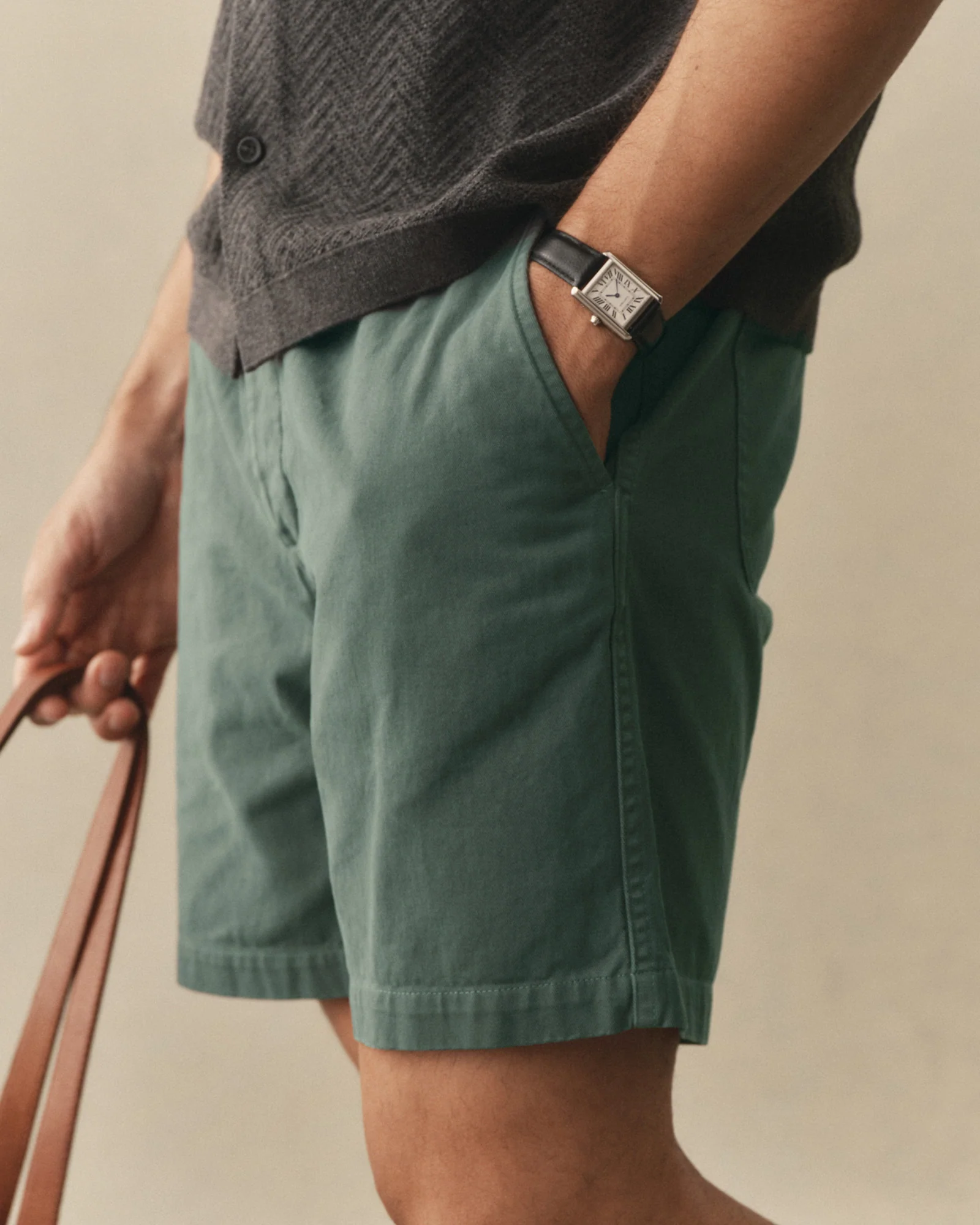 The Apres Short in Organic Deep Sea Foundation Twill - Image 3