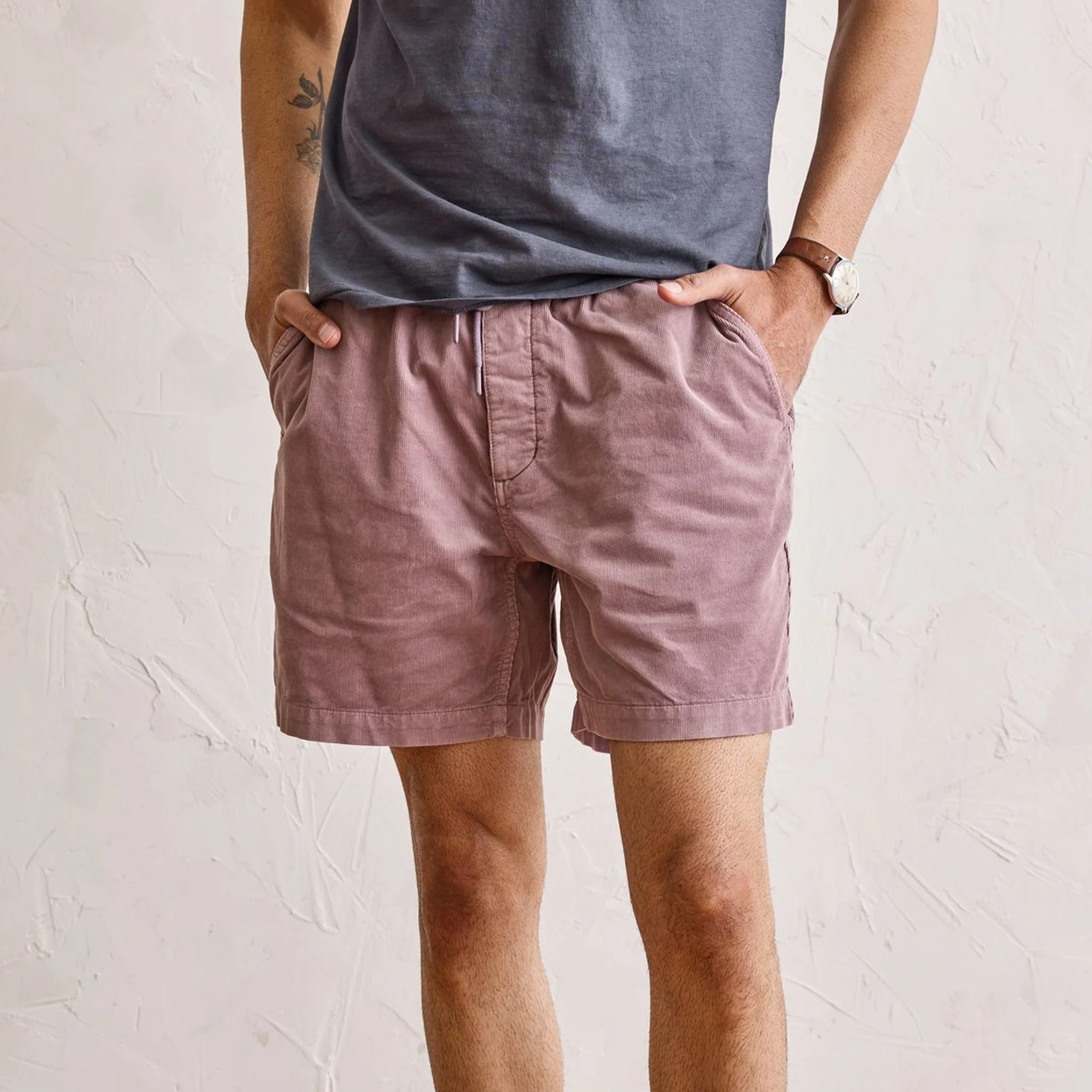 The Apres Short in Poppy Seed Micro Cord - Image 2