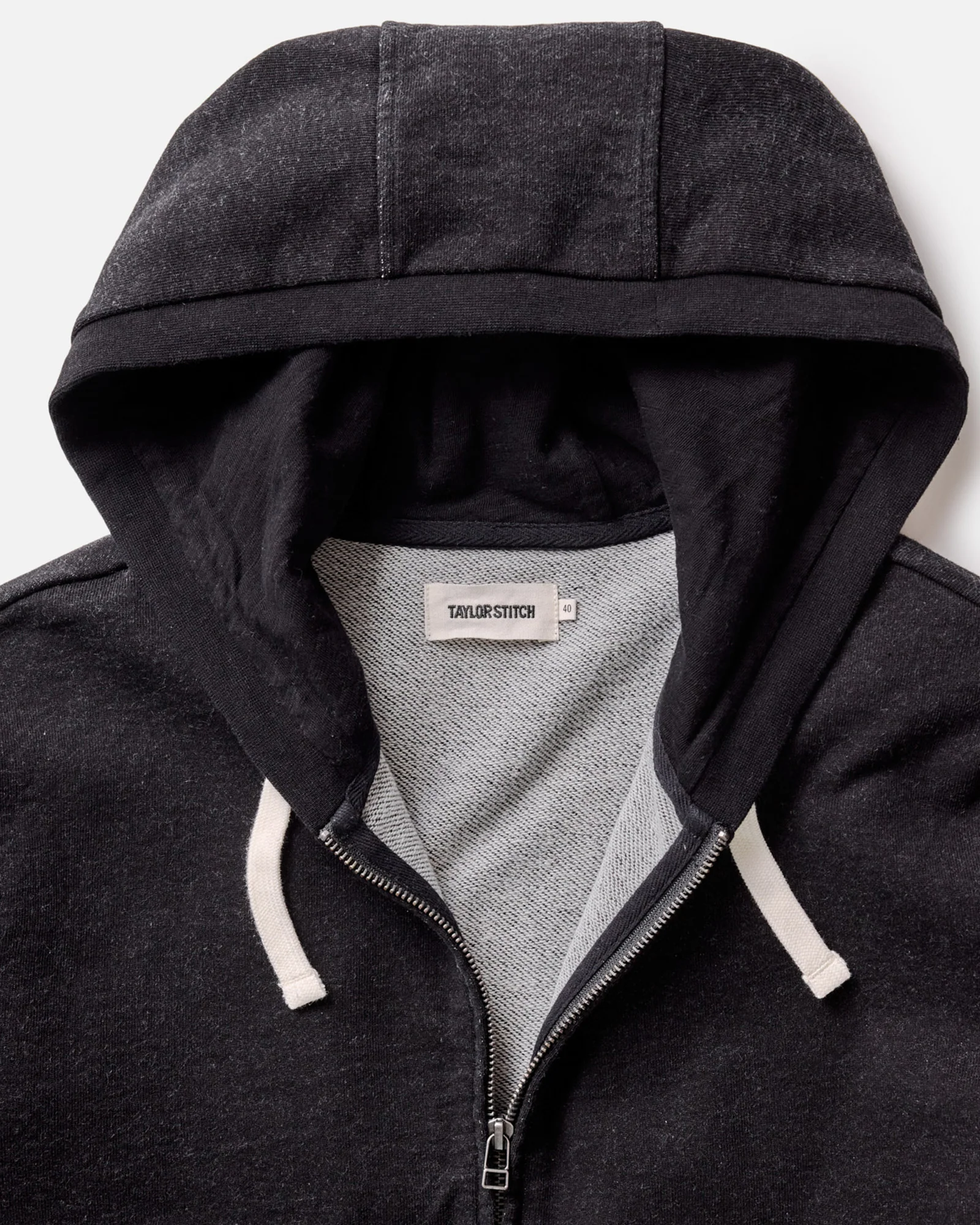 The Apres Zip Hoodie in Black Indigo Terry - Image 5