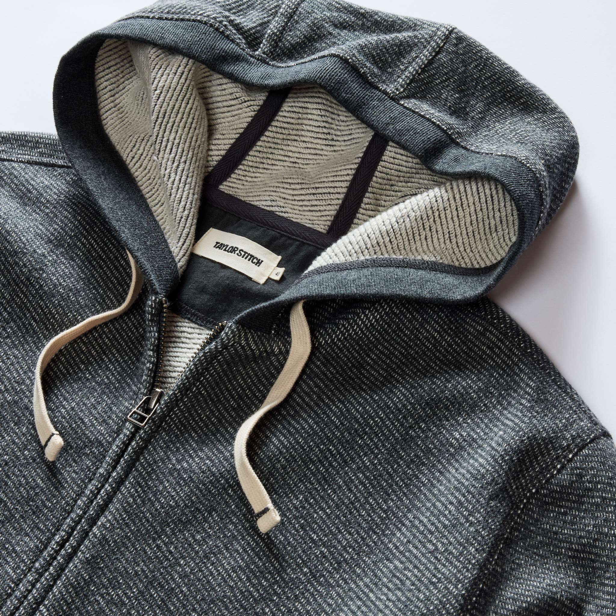 The Apres Zip Hoodie in Graphite French Terry Twill - Image 7