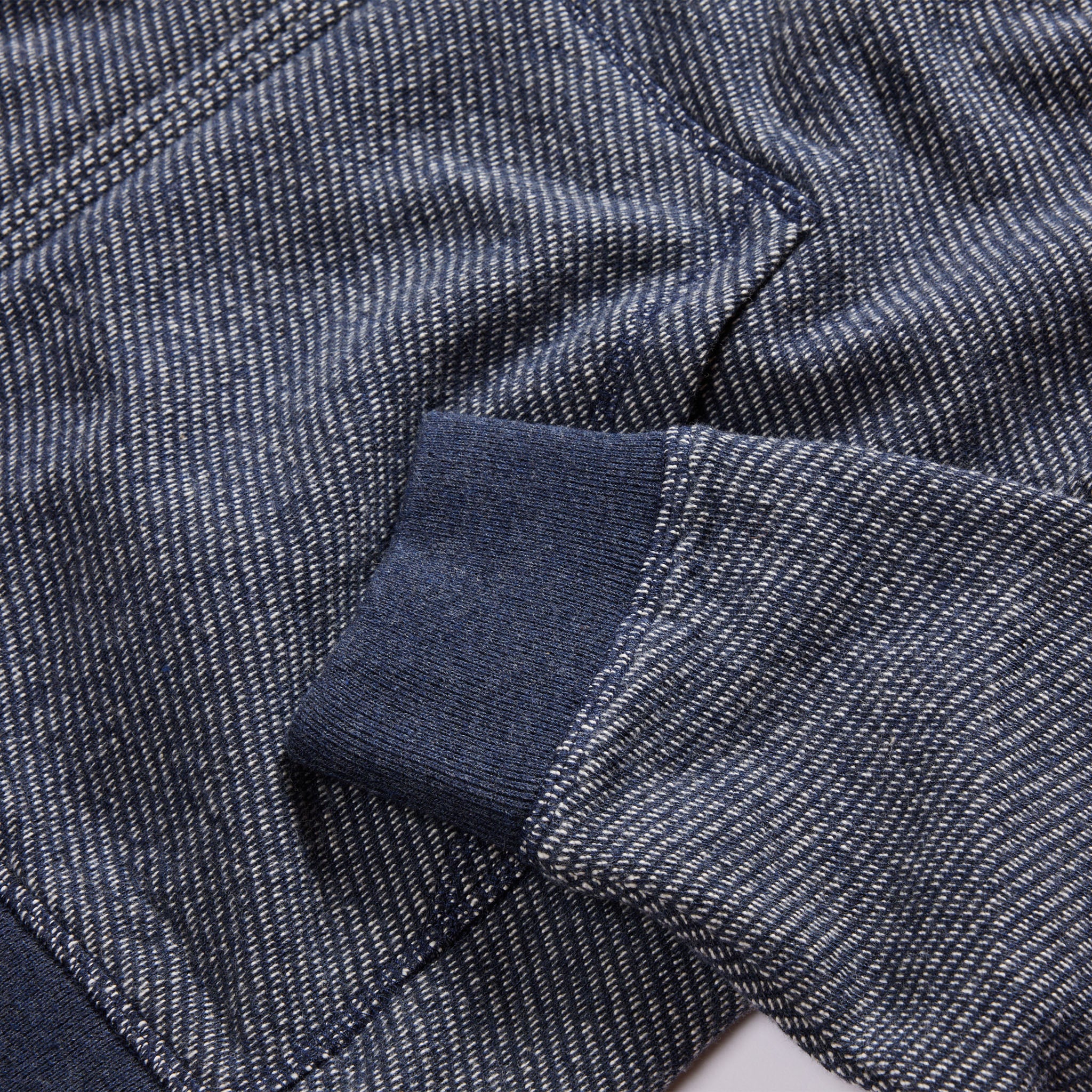 The Apres Zip Hoodie in Heather Navy Terry - Image 6