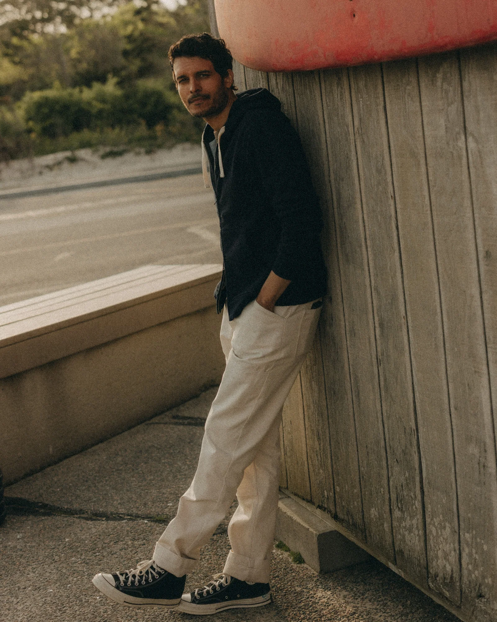 The Apres Zip Hoodie in Rinsed Indigo Terry - Image 3