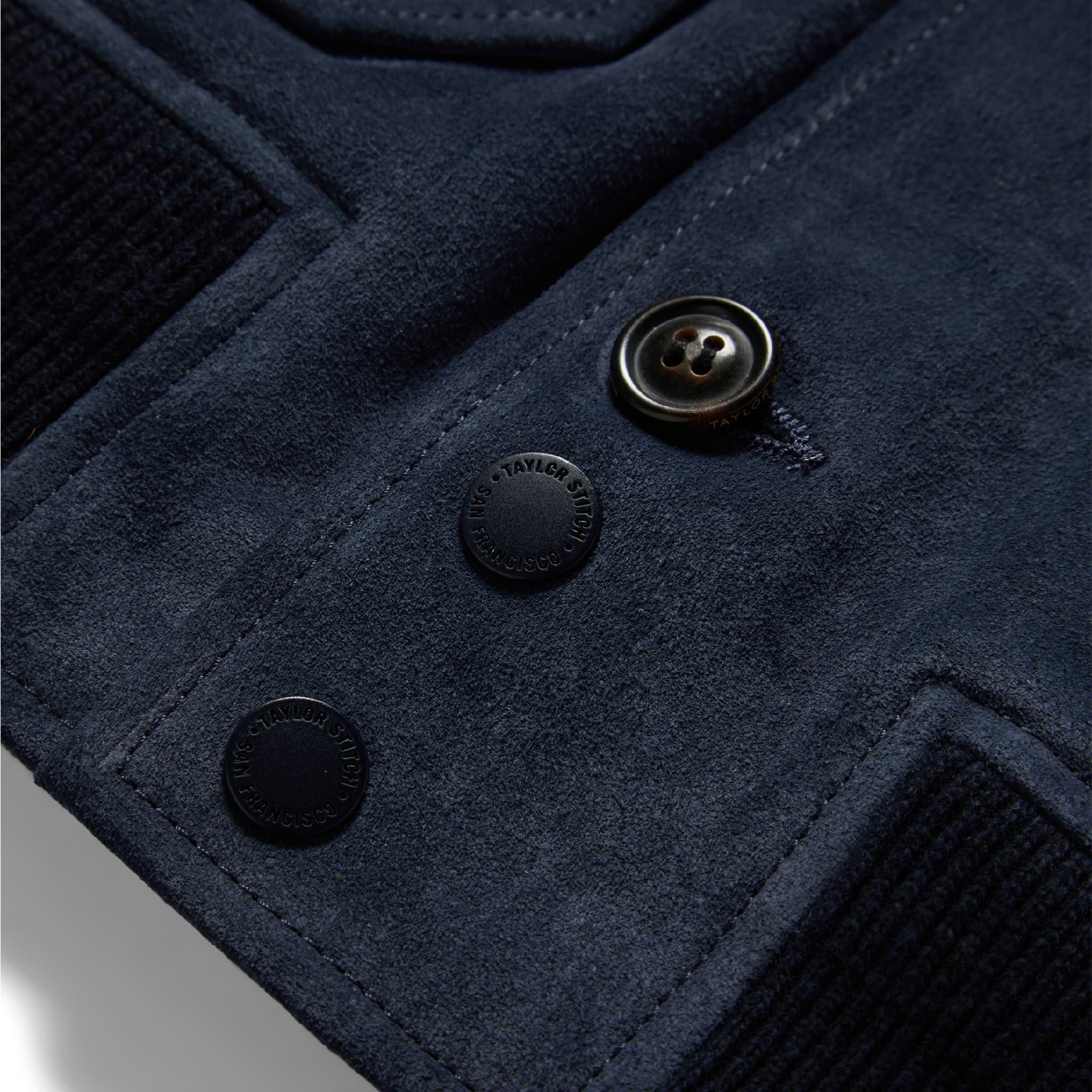 The Aviator Jacket in Midnight Suede - Image 8