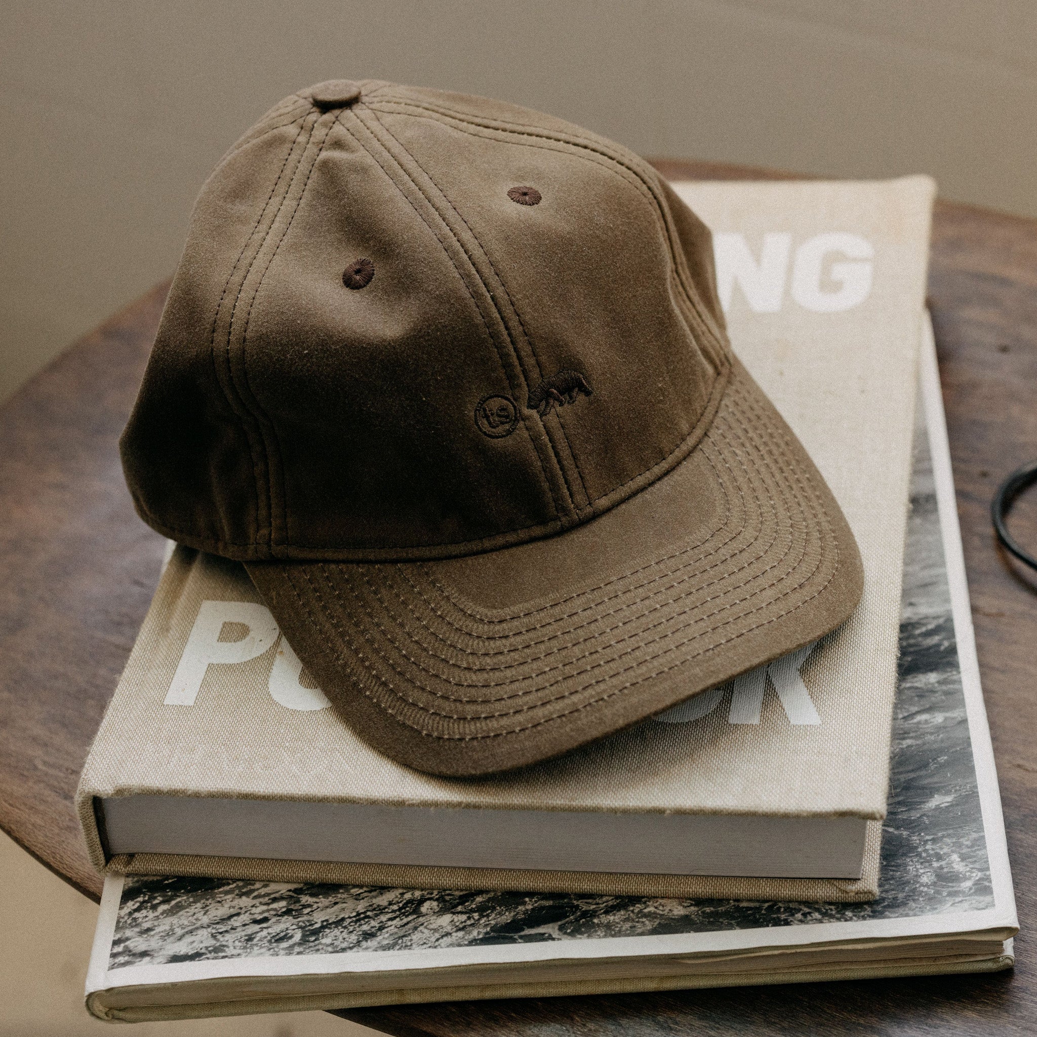 The Ball Cap in Soil Waxed Canvas - Image 3