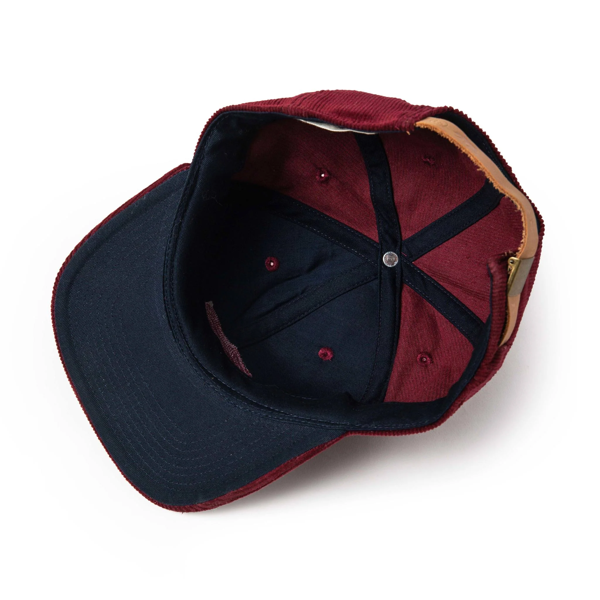 The Ball Cap in Burgundy Cord - Image 7
