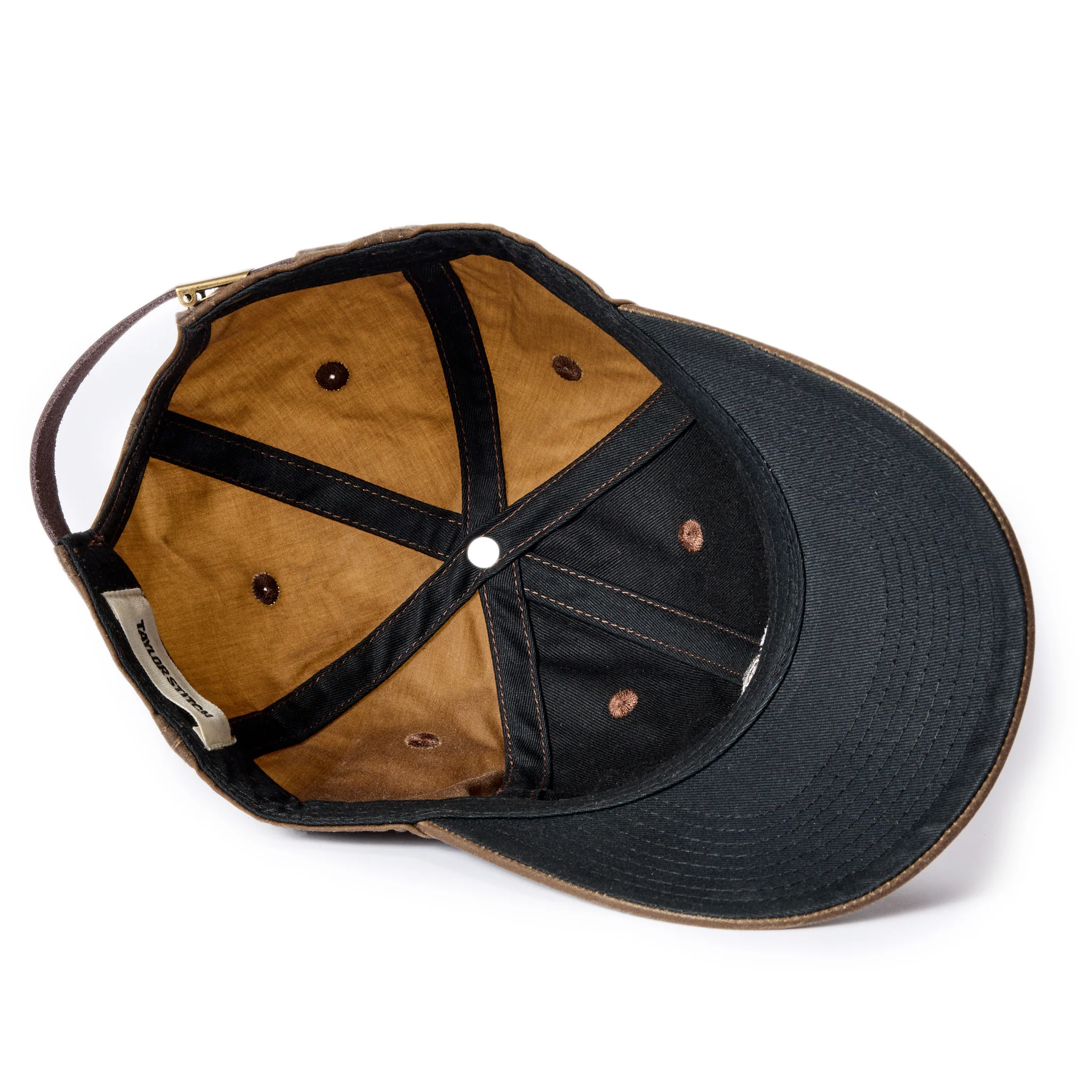 The Ball Cap in Dark Khaki Waxed Canvas - Image 5